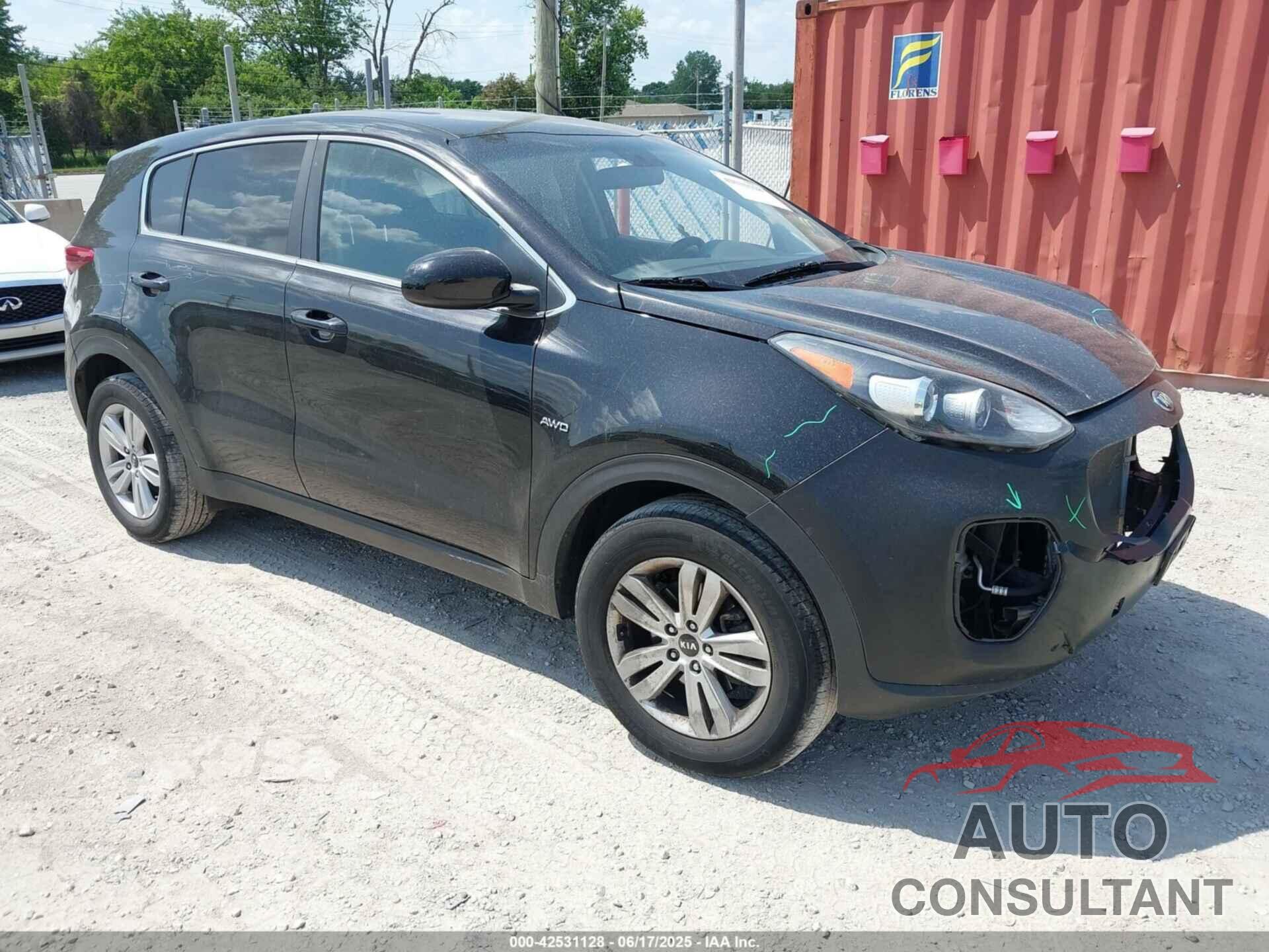 KIA SPORTAGE 2017 - KNDPMCAC5H7200954