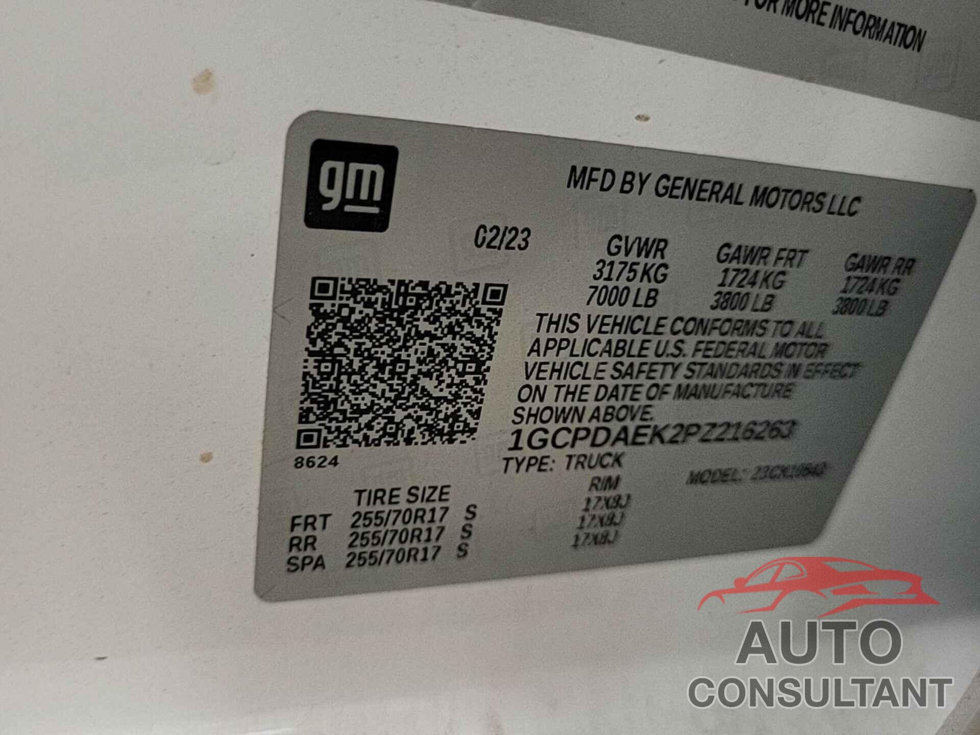 CHEVROLET SILVERADO 2023 - 1GCPDAEK2PZ216263