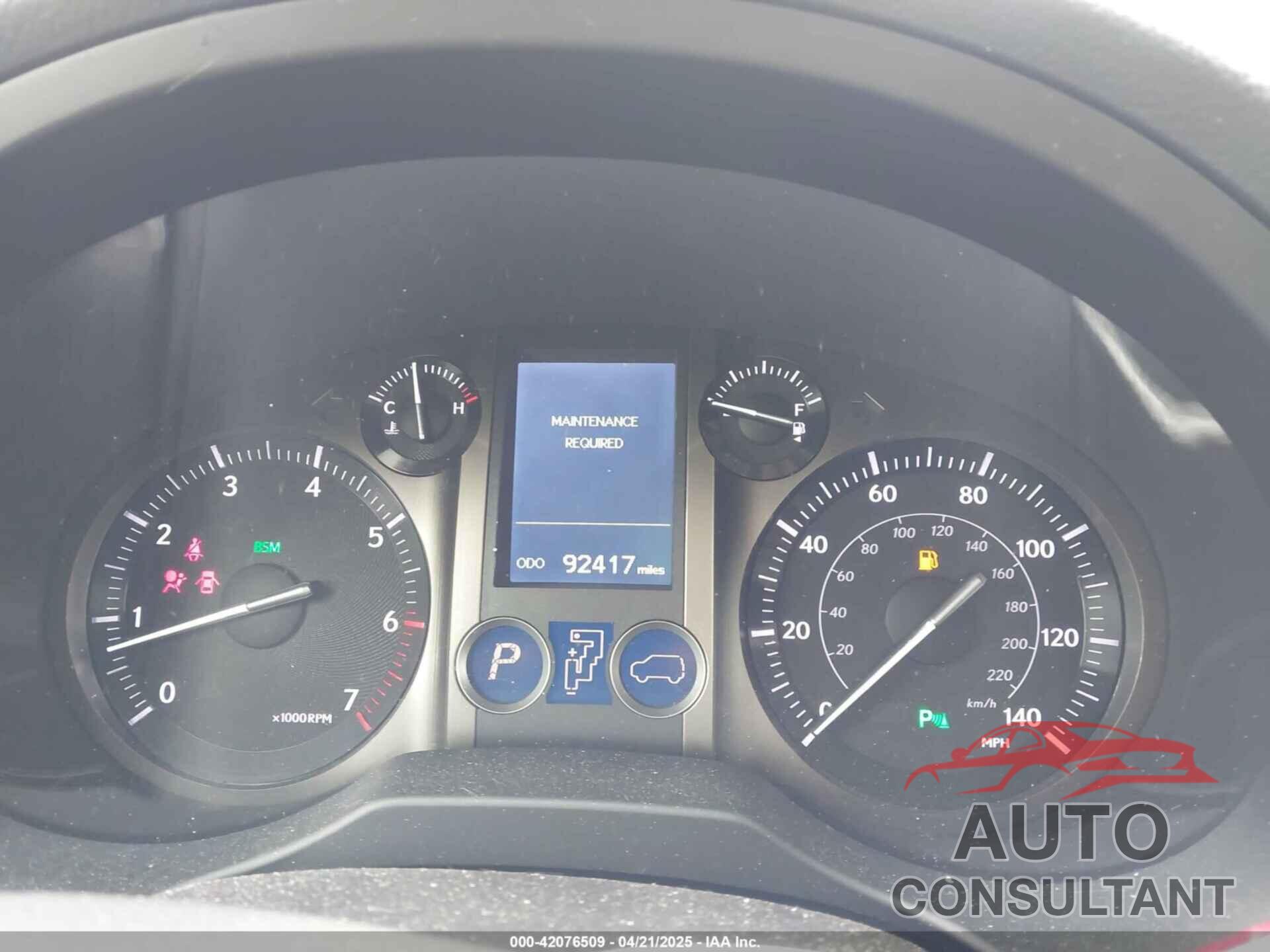 LEXUS GX 460 2017 - JTJBM7FX2H5180703