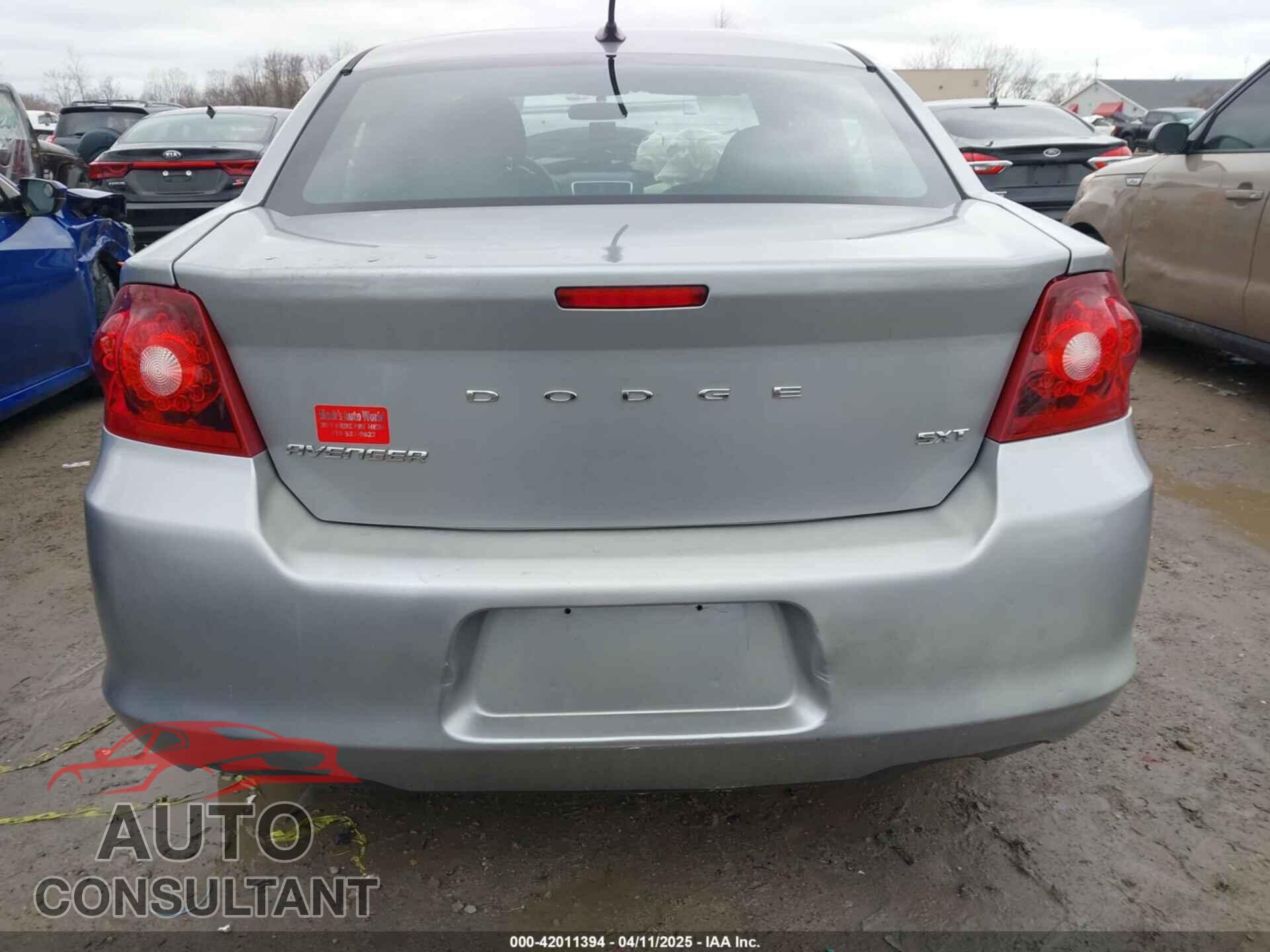 DODGE AVENGER 2013 - 1C3CDZCB2DN665997