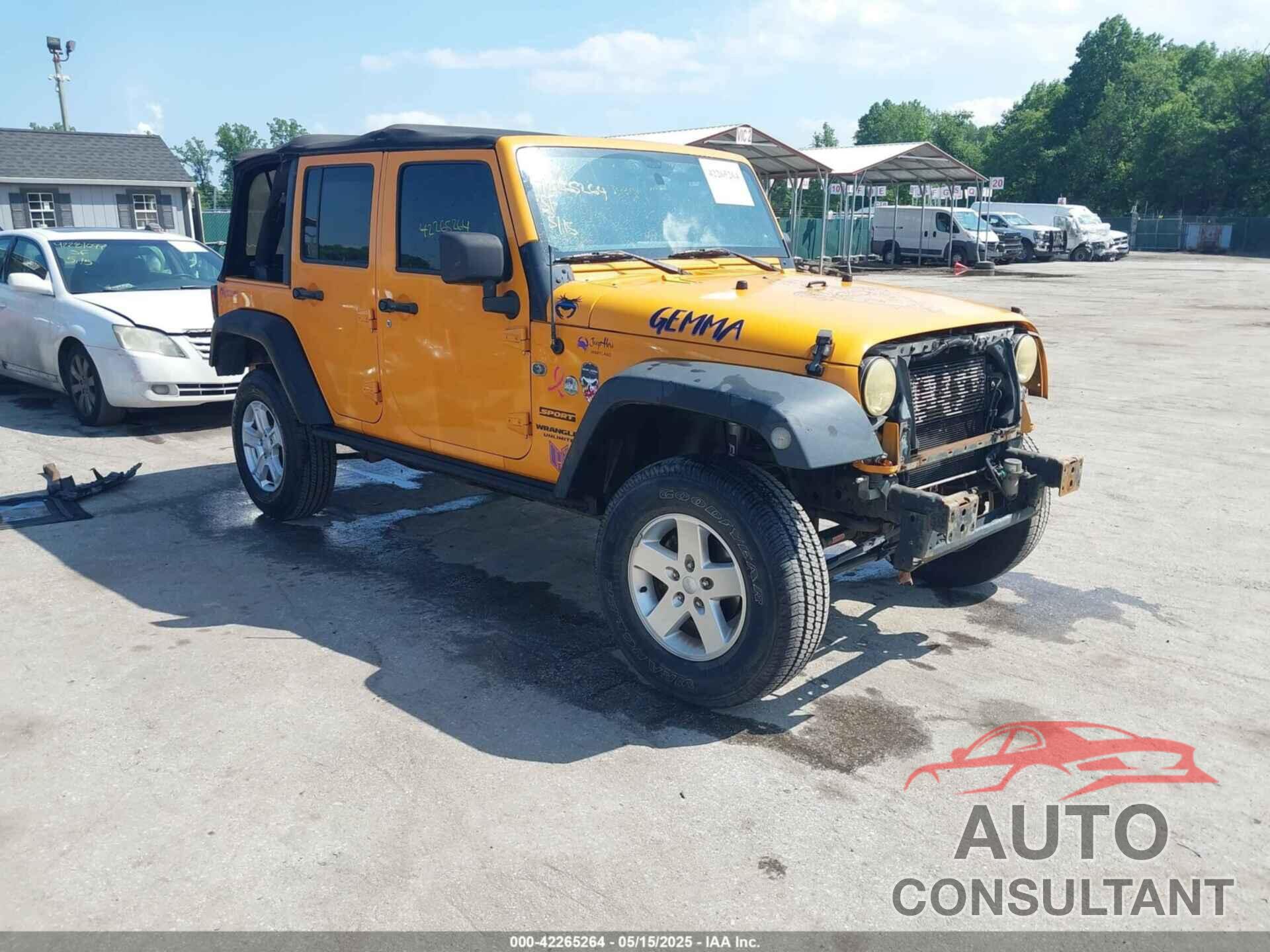 JEEP WRANGLER UNLIMITED 2013 - 1C4HJWDGXDL538395
