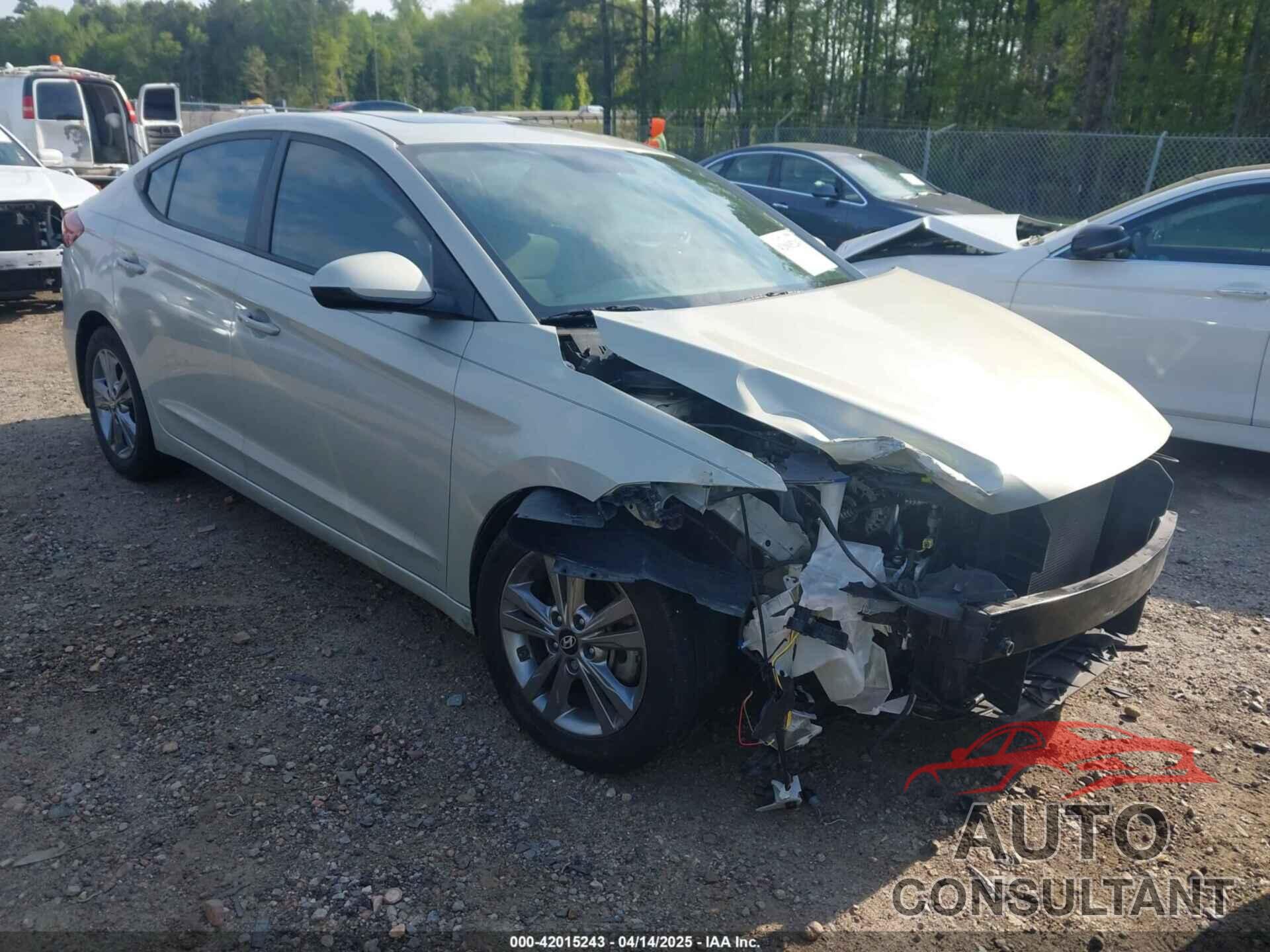 HYUNDAI ELANTRA 2017 - KMHD84LF3HU237521