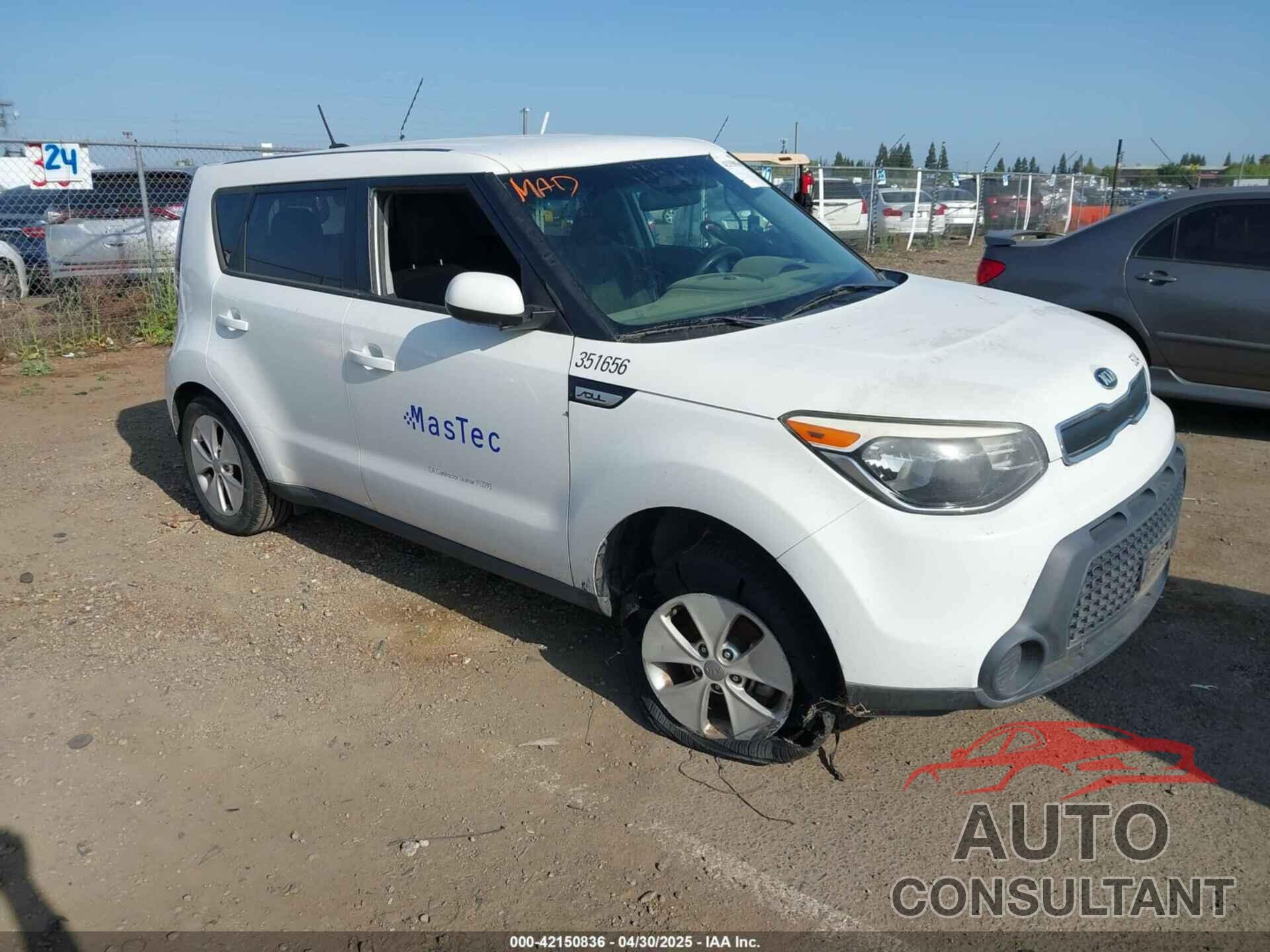 KIA SOUL 2015 - KNDJN2A20F7780082