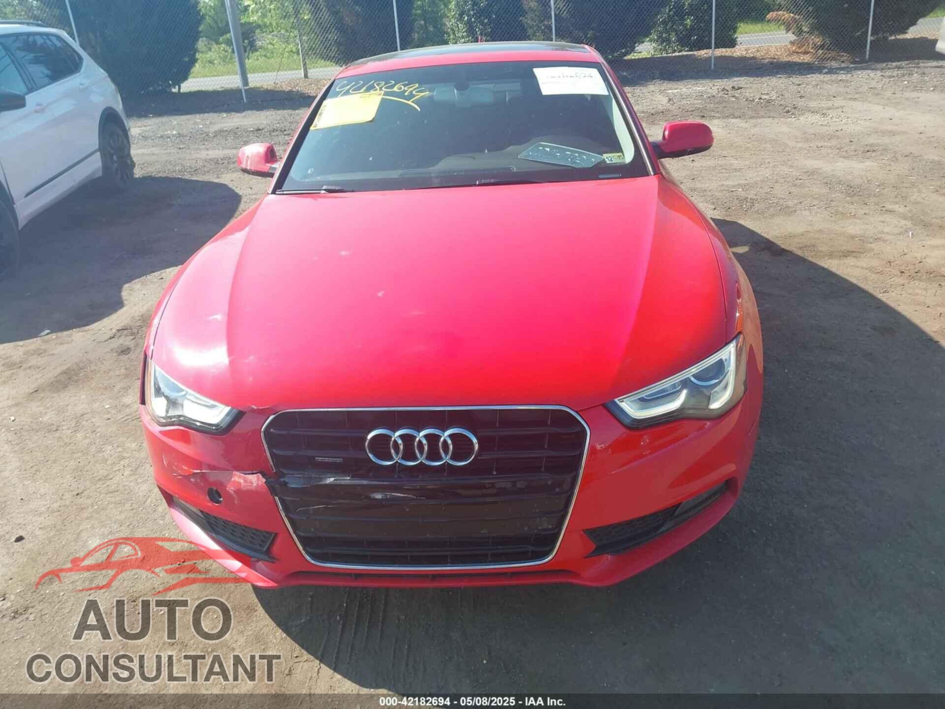 AUDI A5 2014 - WAULFAFR1EA001986