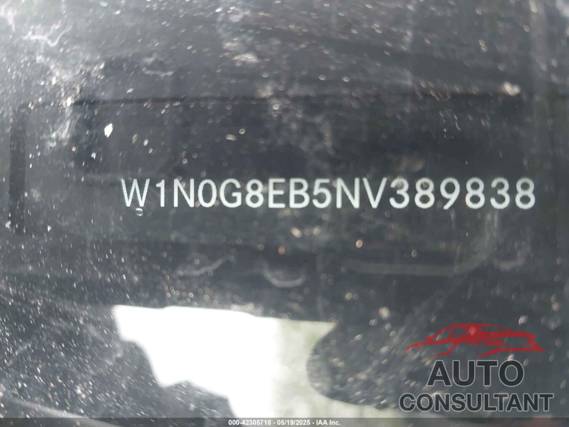 MERCEDES-BENZ GLC 300 2022 - W1N0G8EB5NV389838