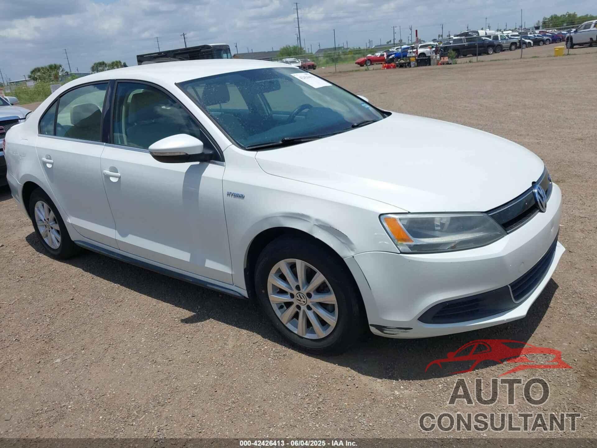 VOLKSWAGEN JETTA HYBRID 2014 - 3VW637AJ9EM214259