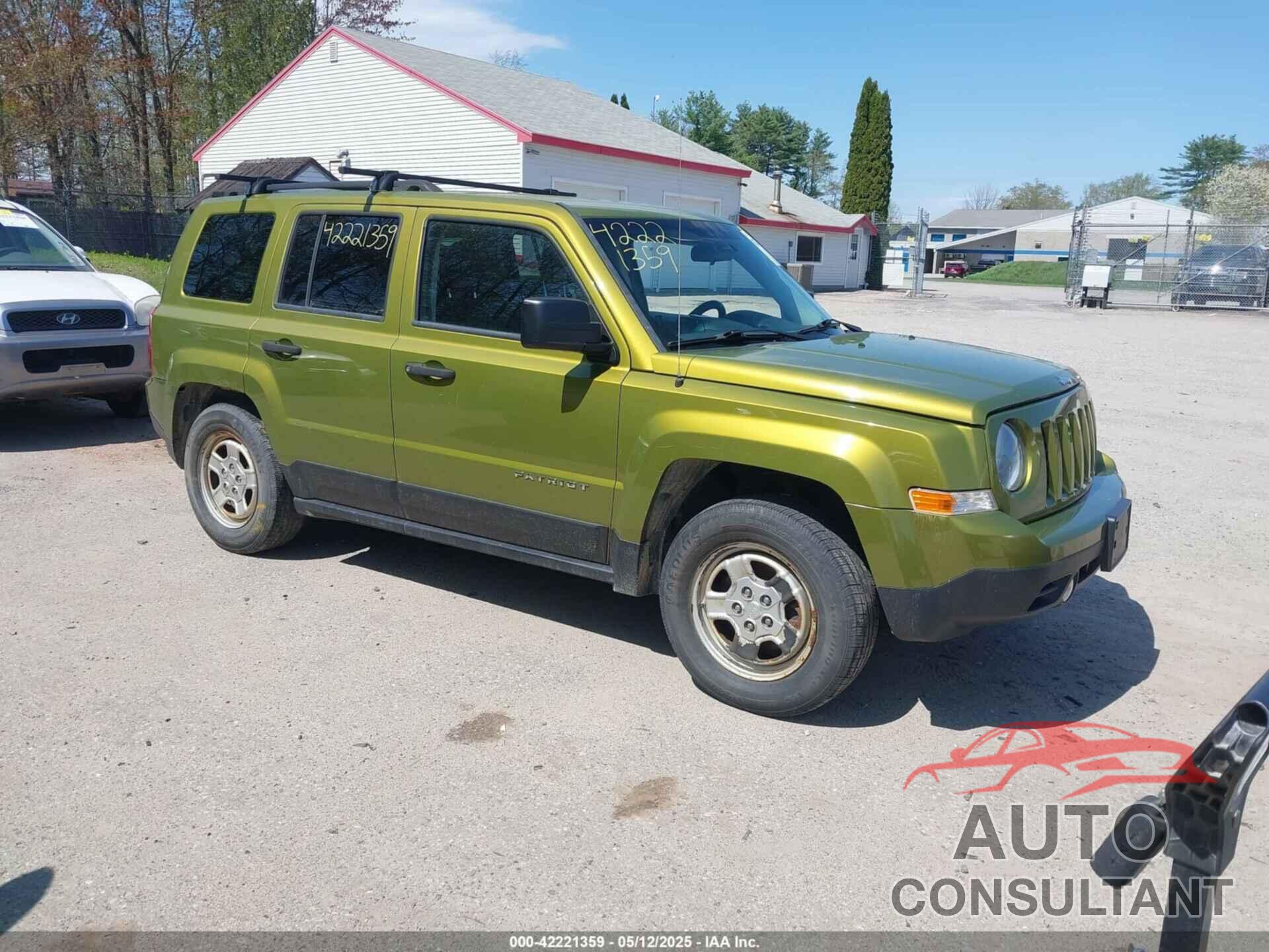 JEEP PATRIOT 2012 - 1C4NJPBA6CD639580