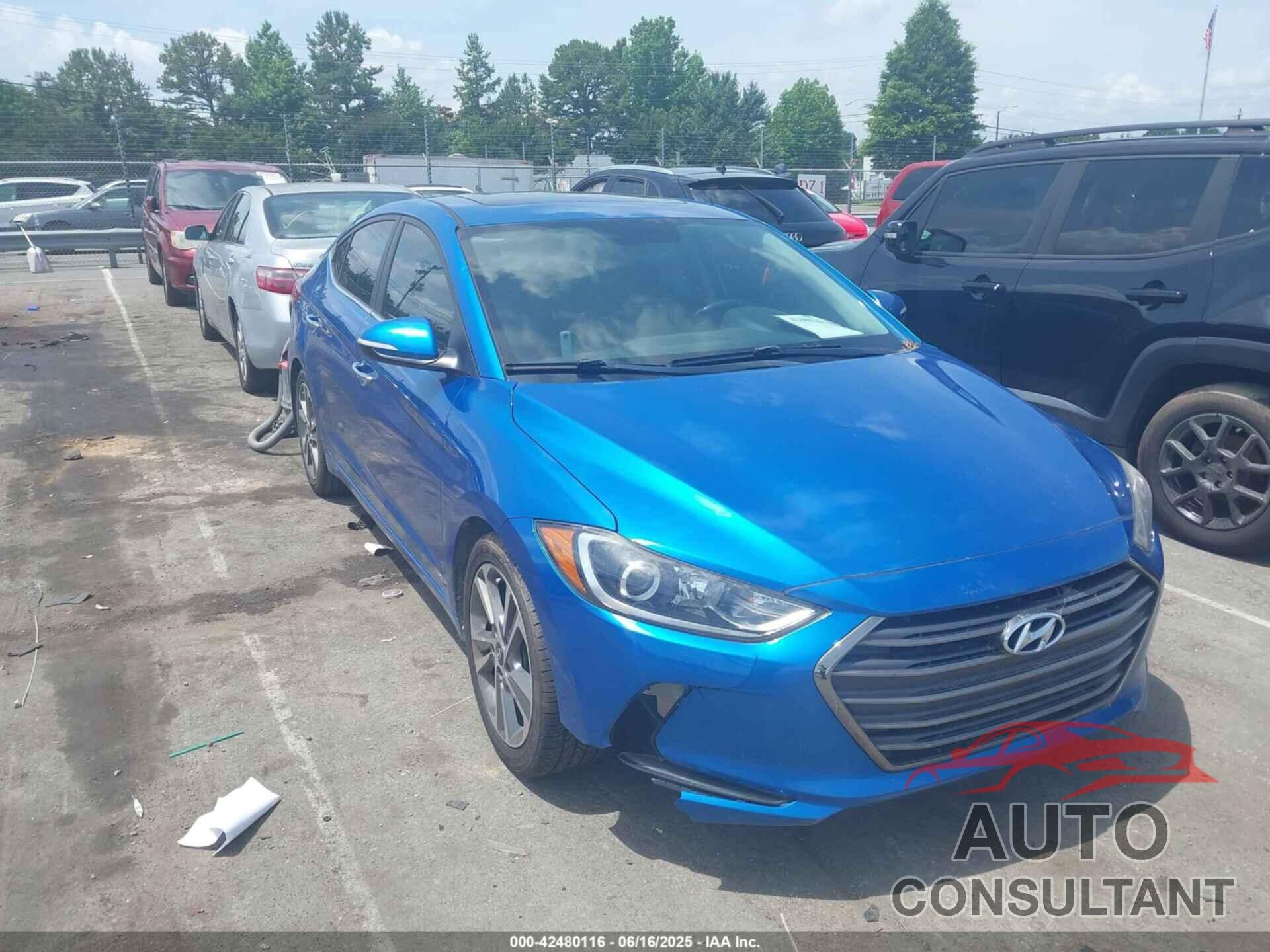 HYUNDAI ELANTRA 2017 - 5NPD84LF4HH099647