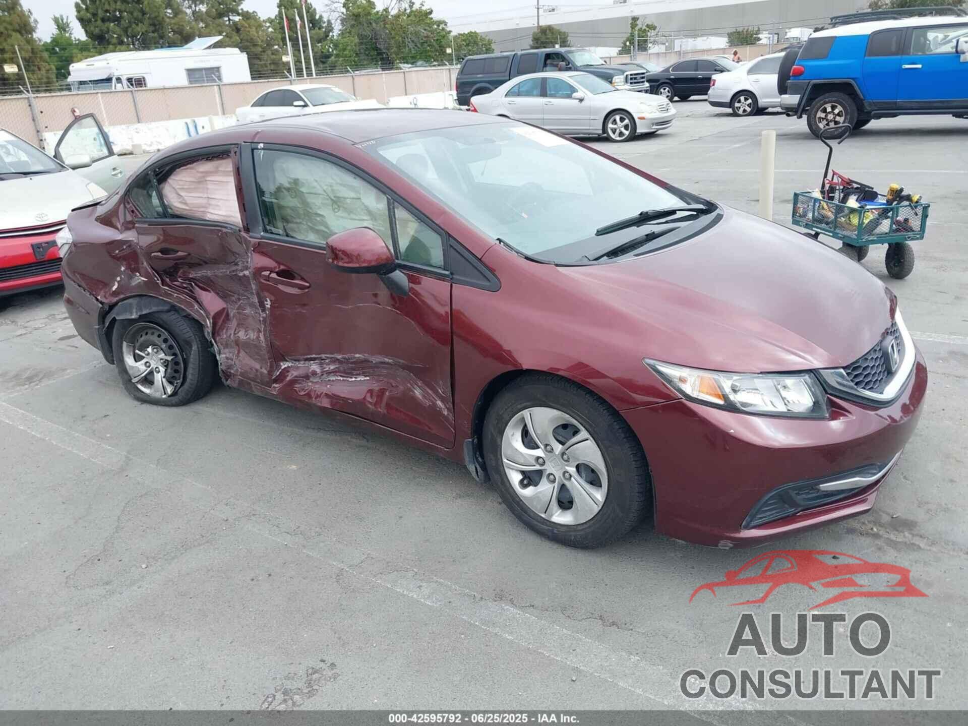HONDA CIVIC 2013 - 19XFB2F52DE254325
