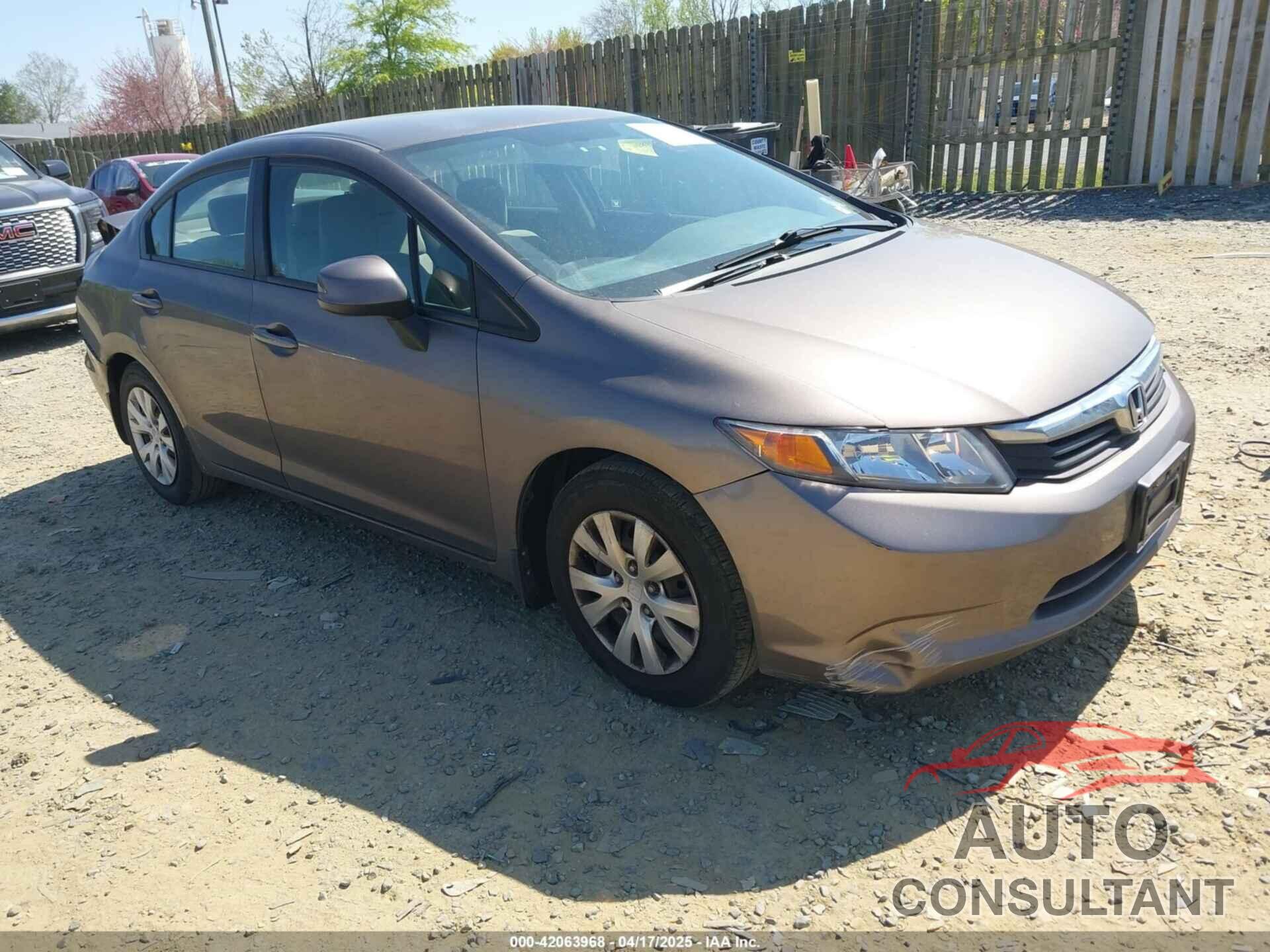 HONDA CIVIC 2012 - 2HGFB2F50CH578555