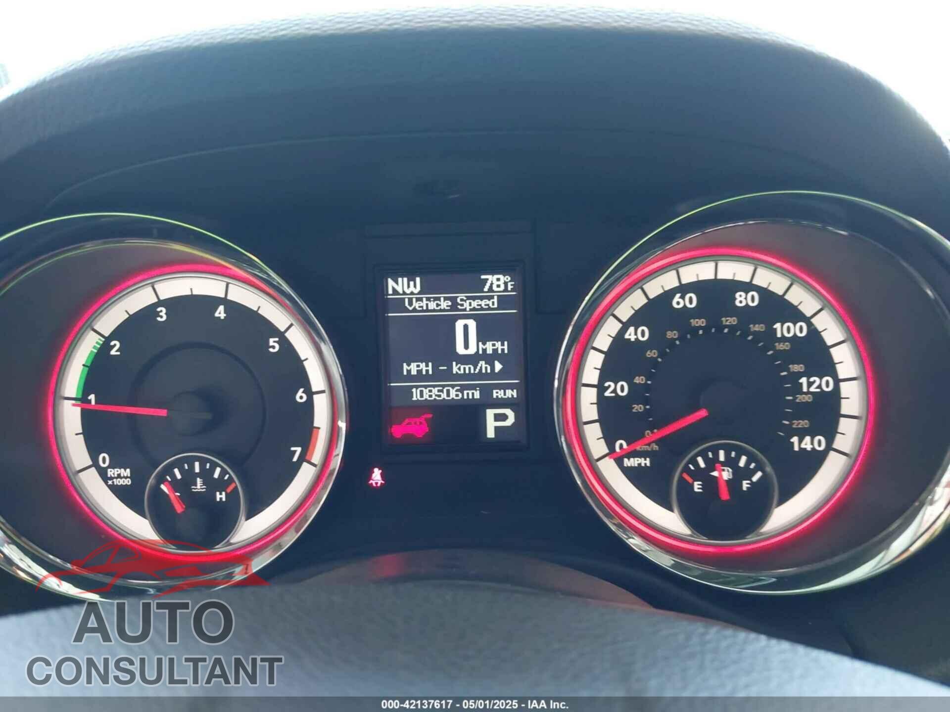 DODGE DURANGO 2013 - 1C4RDHAG7DC661597
