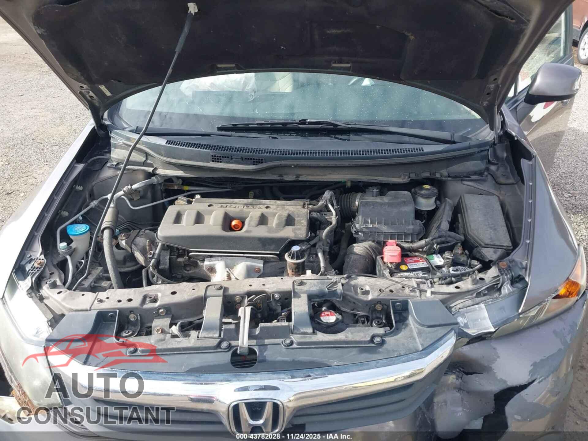 HONDA CIVIC 2012 - 19XFB2F52CE086877