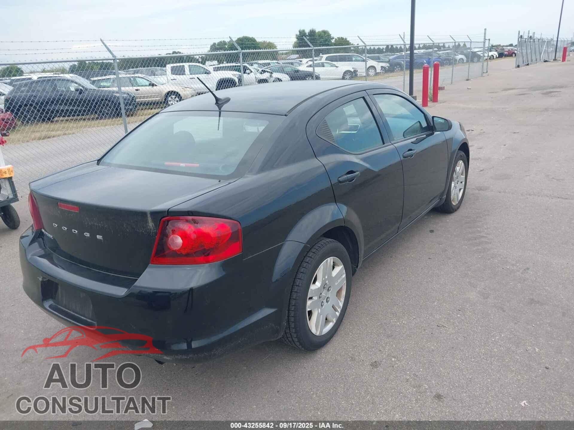 DODGE AVENGER 2013 - 1C3CDZAB3DN682990