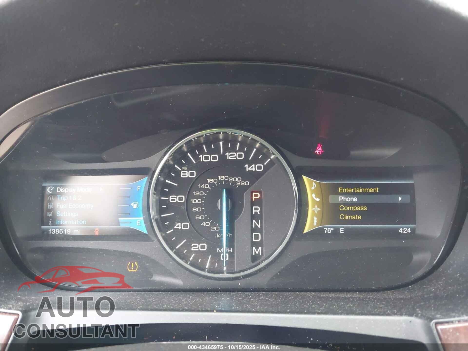 FORD EDGE 2012 - 2FMDK4KC8CBA13586