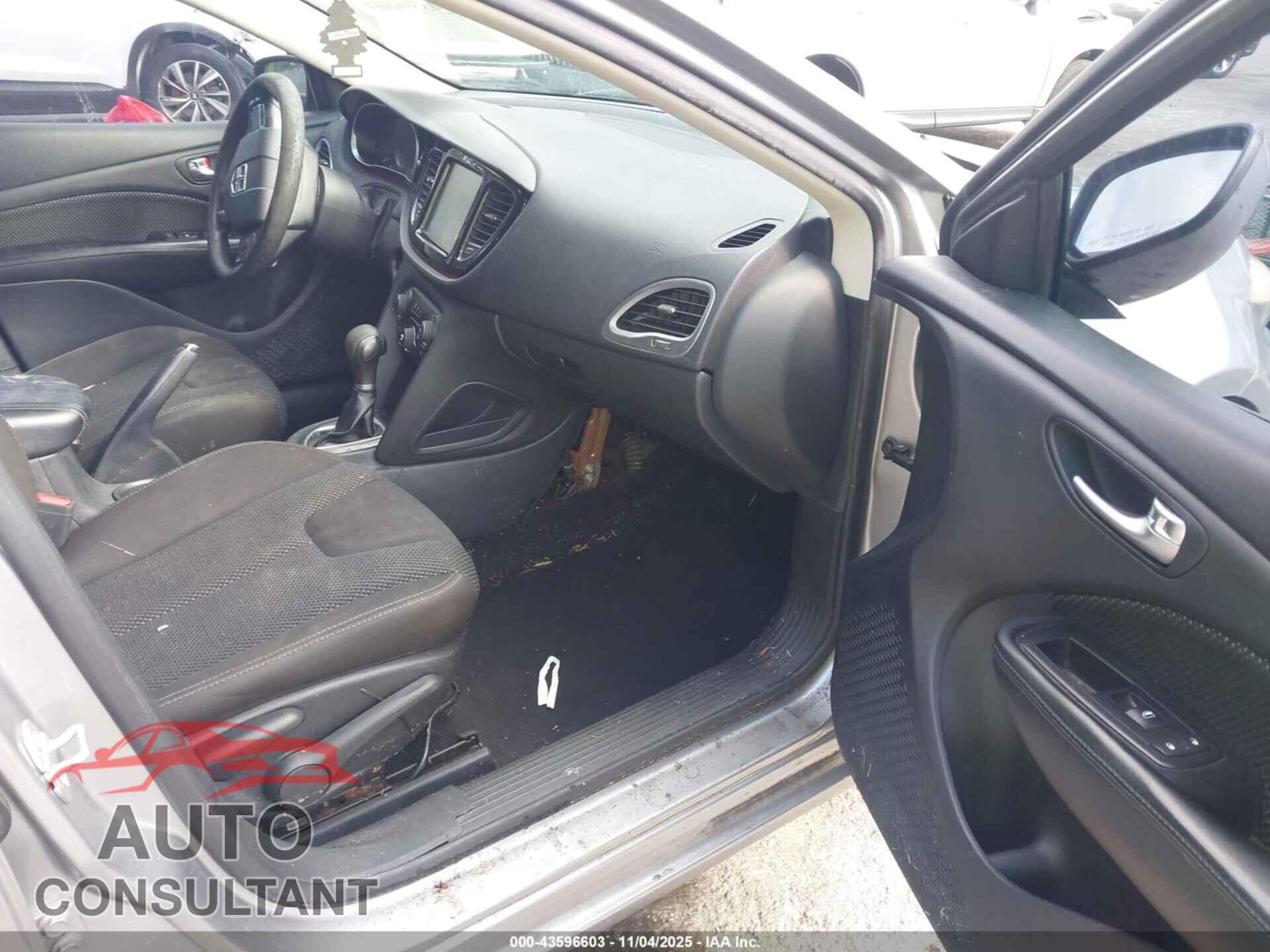 DODGE DART 2015 - 1C3CDFBB4FD238510
