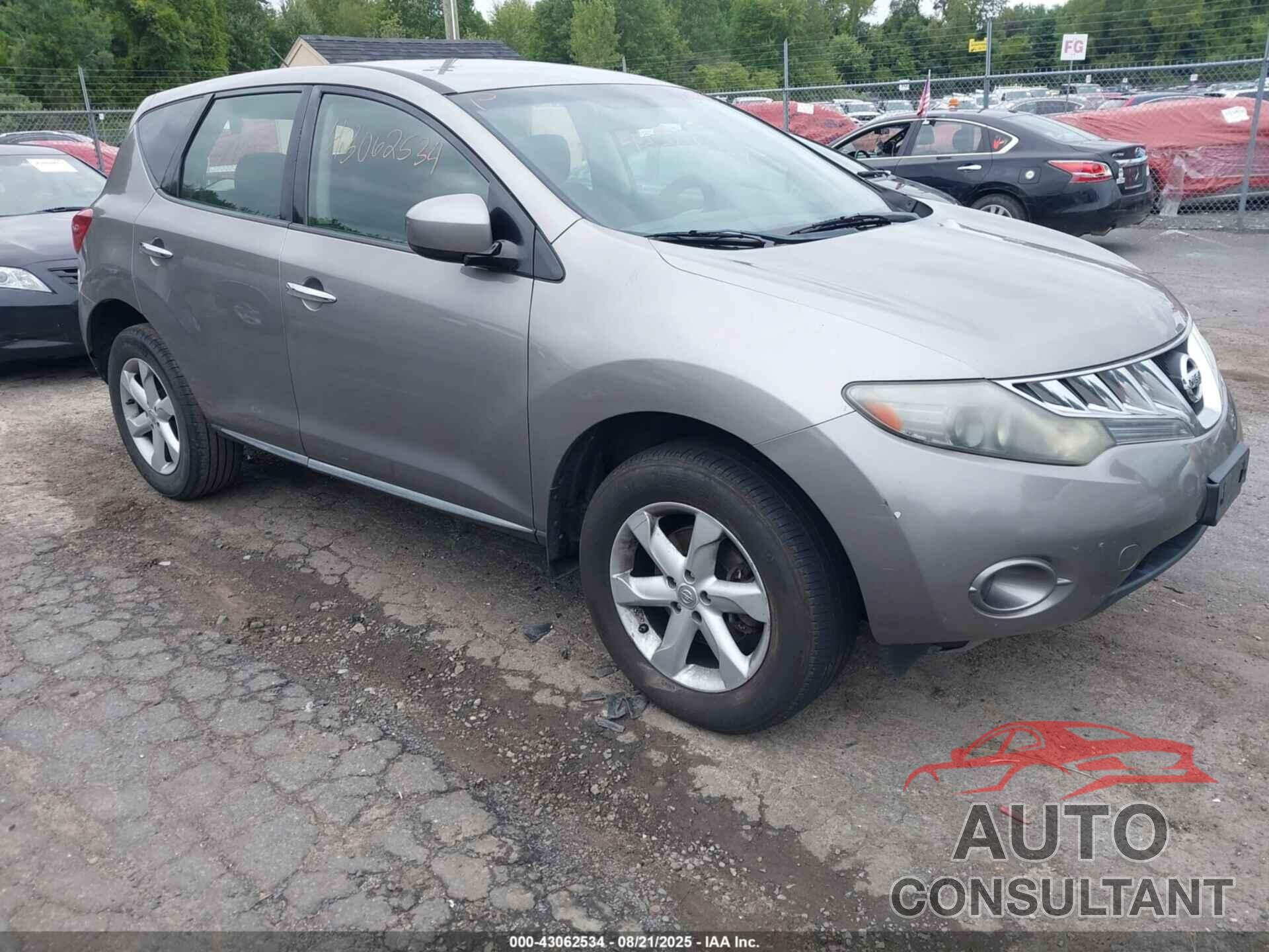 NISSAN MURANO 2009 - JN8AZ18W39W204637