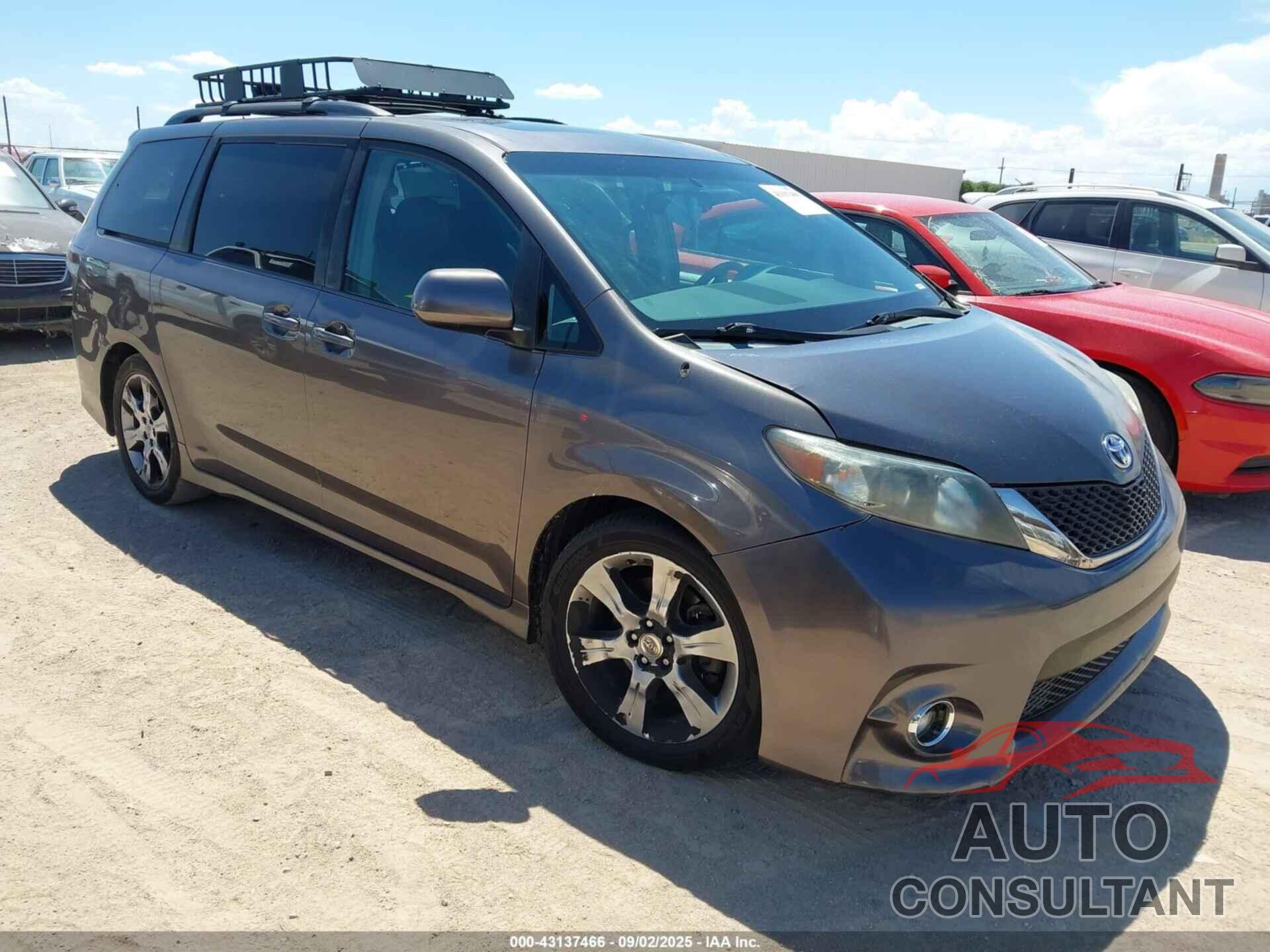 TOYOTA SIENNA 2012 - 5TDXK3DC1CS255384