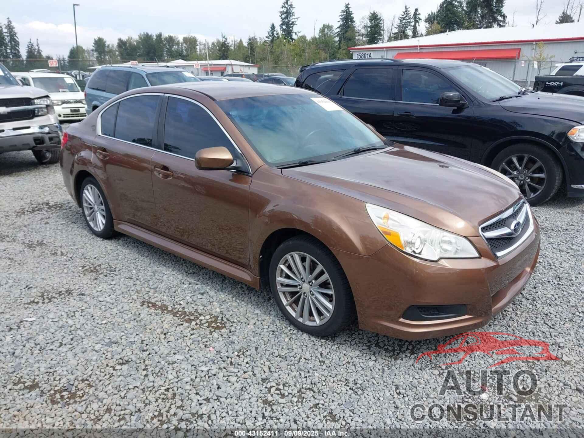 SUBARU LEGACY 2012 - 4S3BMBC66C3042197
