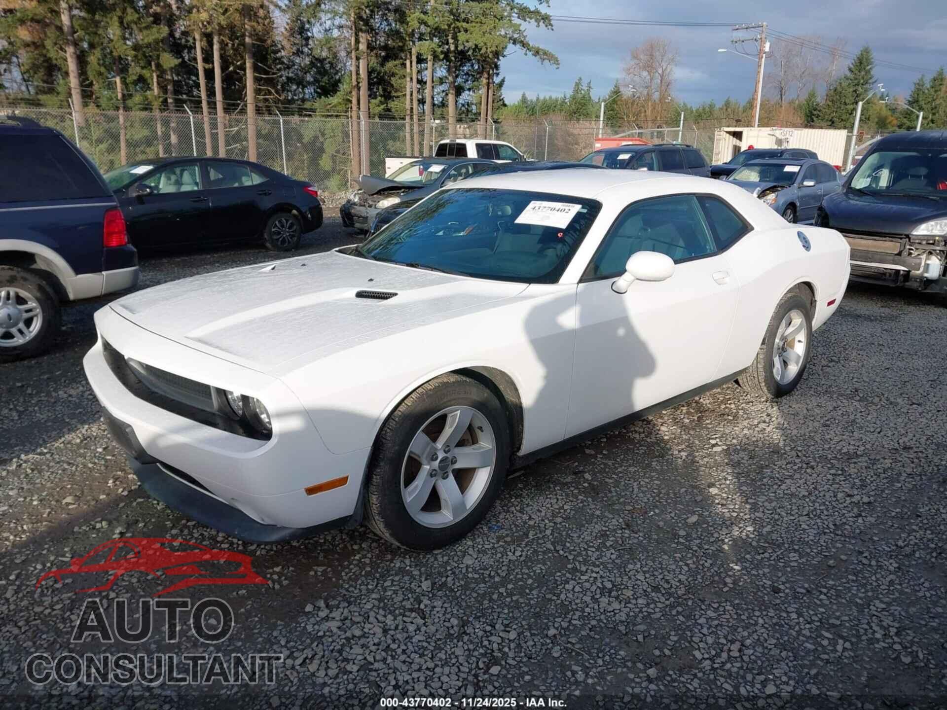DODGE CHALLENGER 2012 - 2C3CDYAG2CH257564