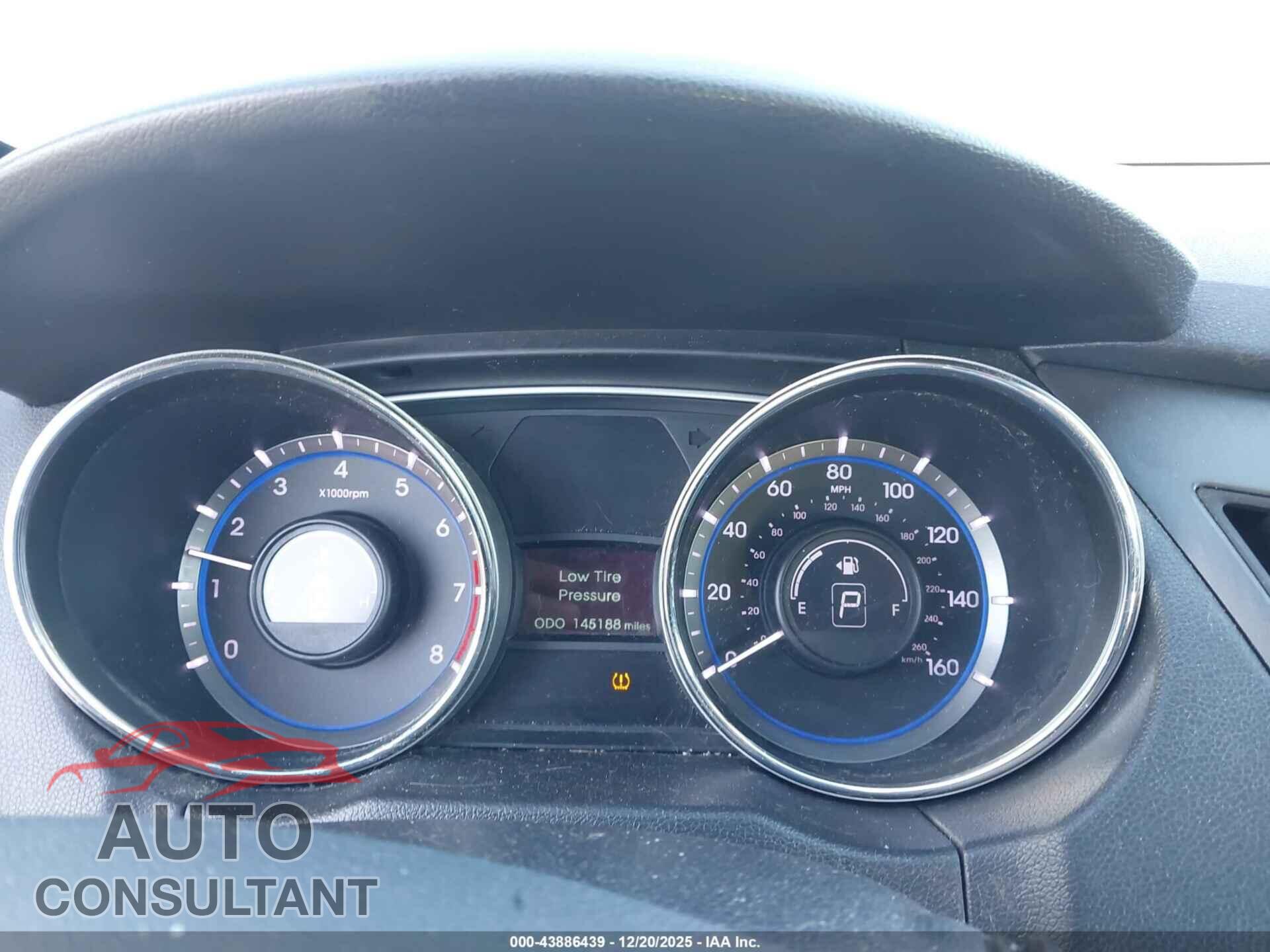 HYUNDAI SONATA 2013 - 5NPEC4AC7DH720434