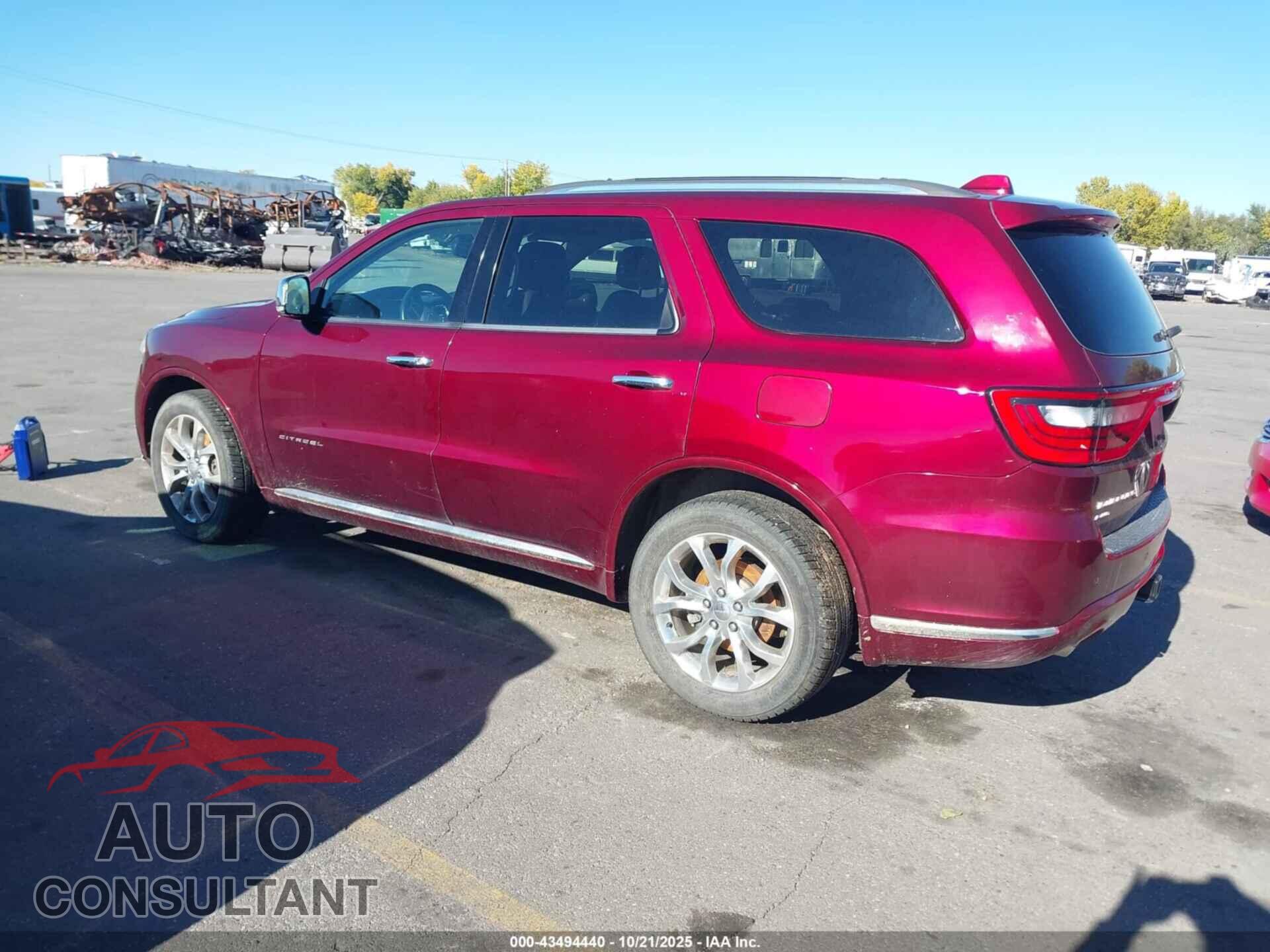 DODGE DURANGO 2017 - 1C4RDJEG2HC660011