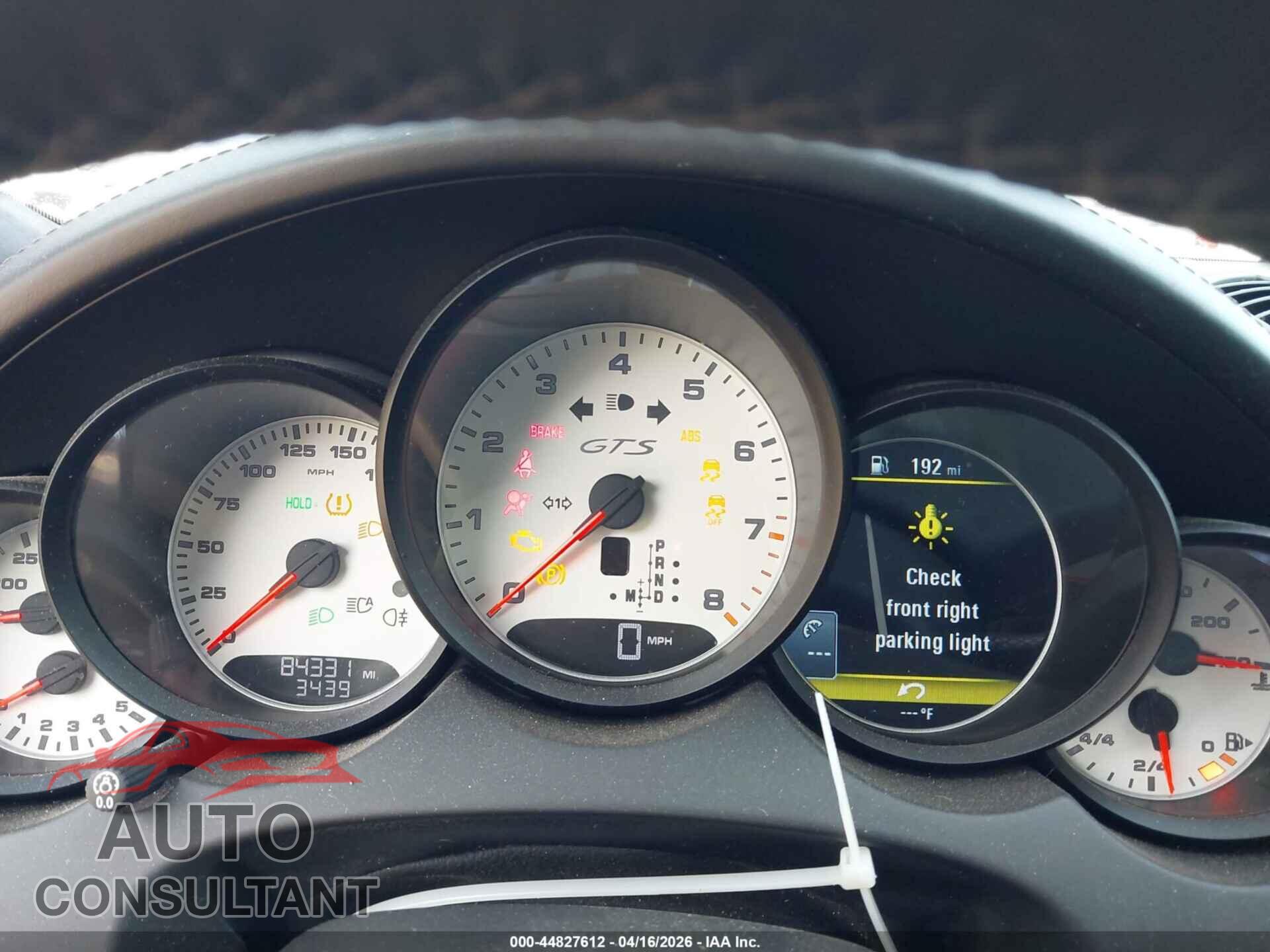PORSCHE CAYENNE 2013 - WP1AD2A24DLA77672