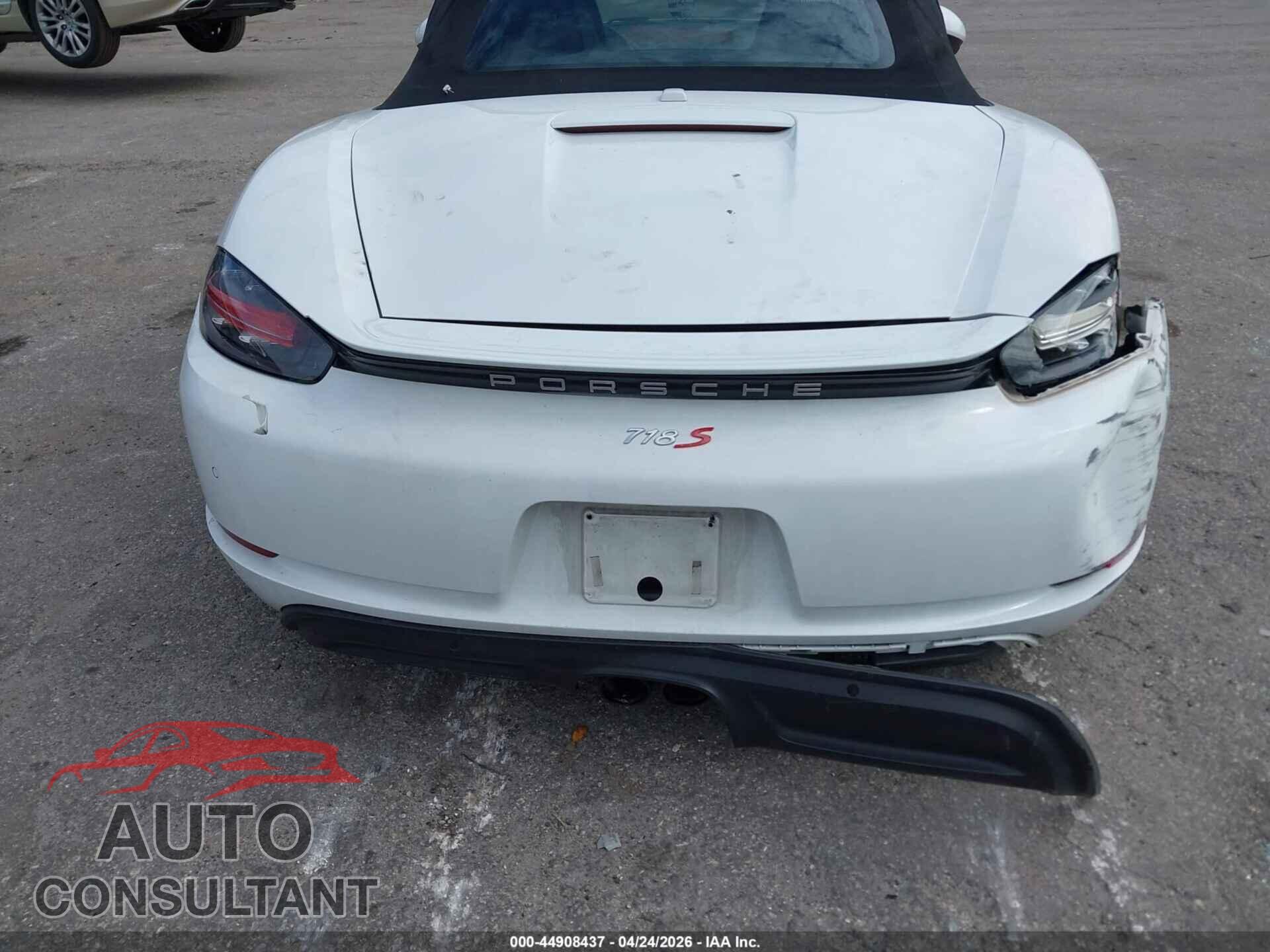 PORSCHE 718 BOXSTER 2017 - WP0CB2A89HS240798