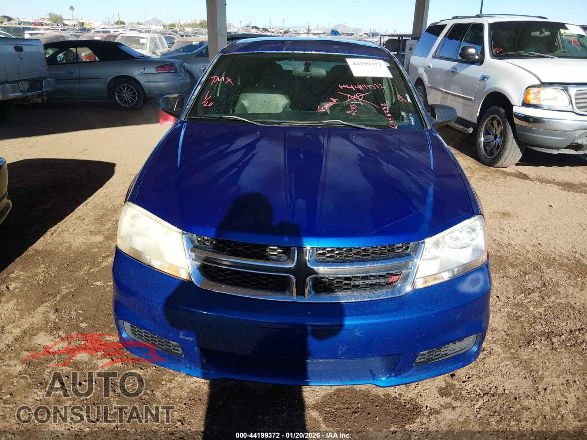 DODGE AVENGER 2013 - 1C3CDZAB1DN756732