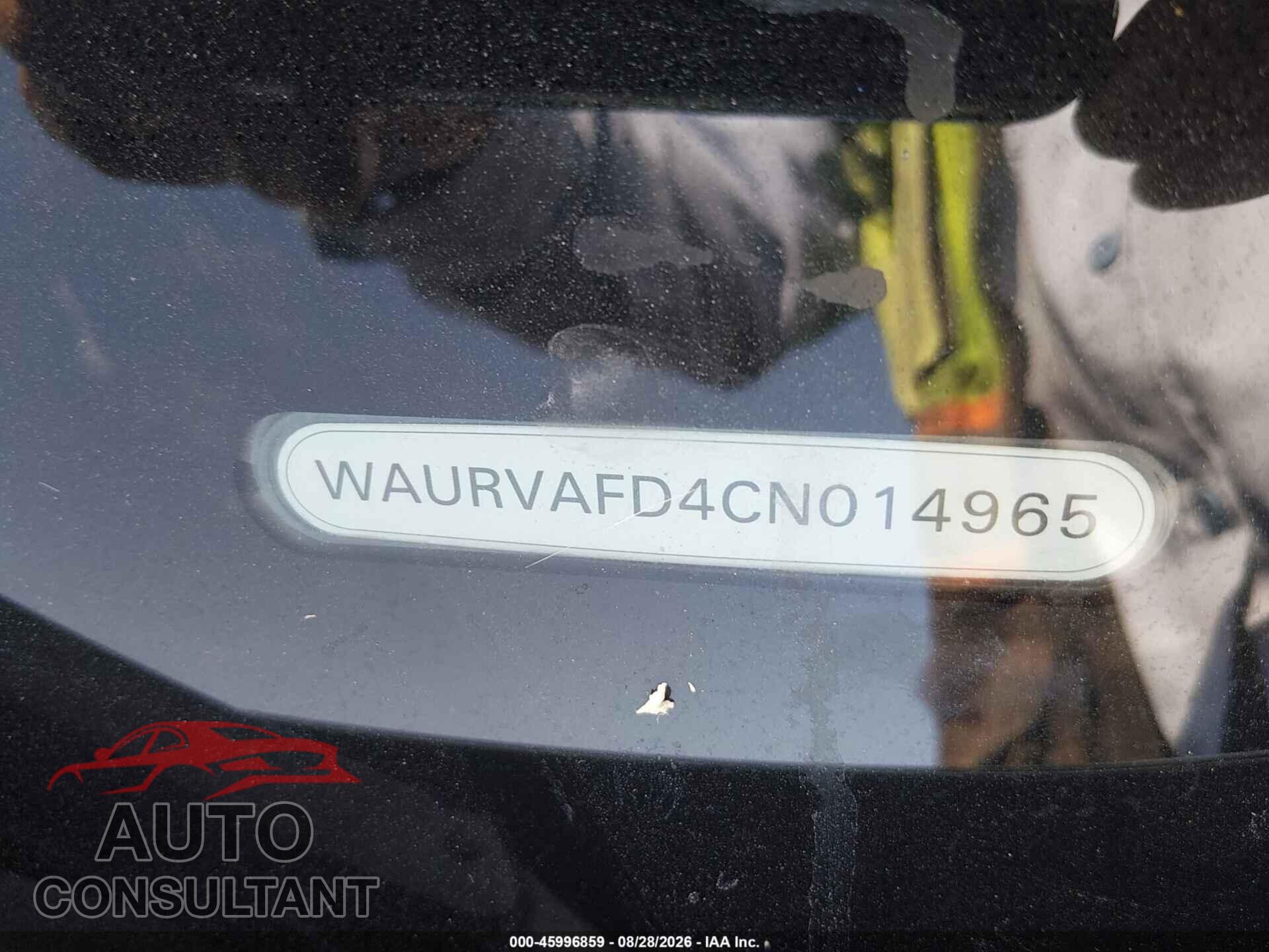 AUDI A8 L 2012 - WAURVAFD4CN014965
