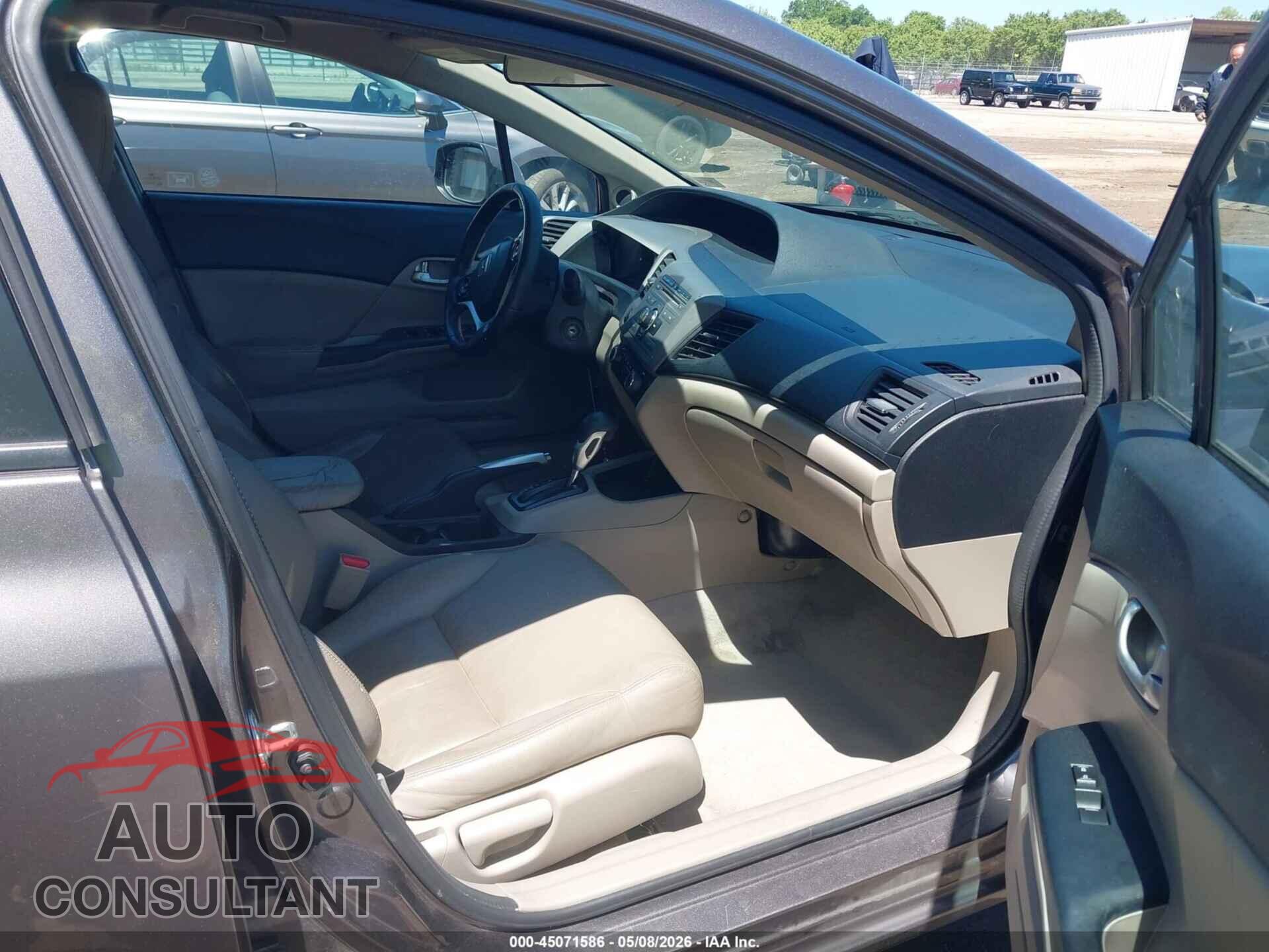 HONDA CIVIC 2012 - 19XFB2F97CE044689