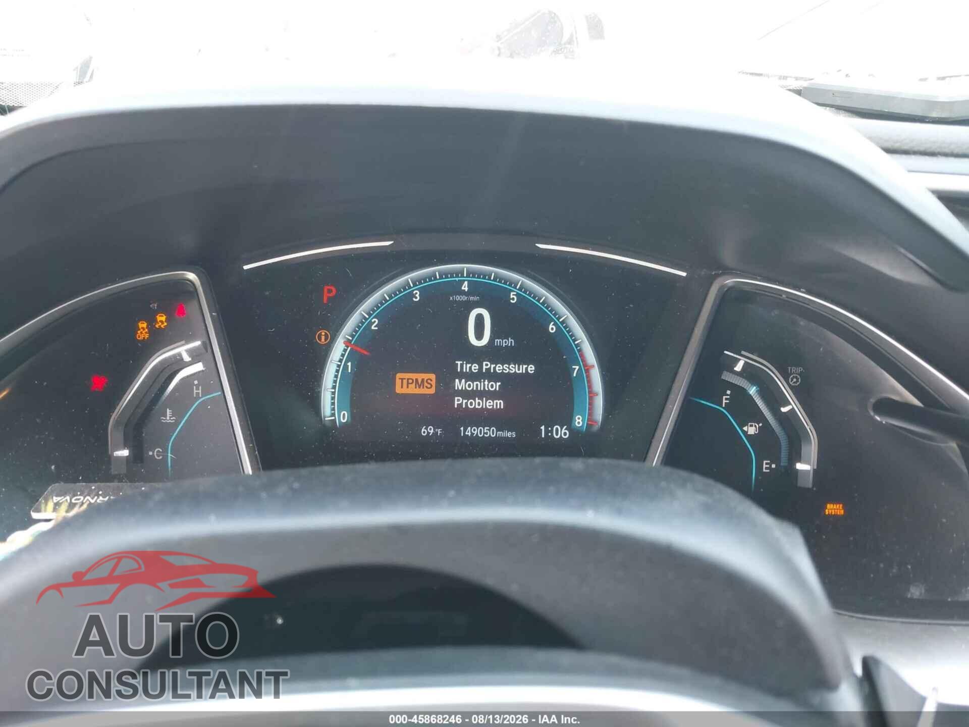 HONDA CIVIC 2017 - 2HGFC2F74HH543667
