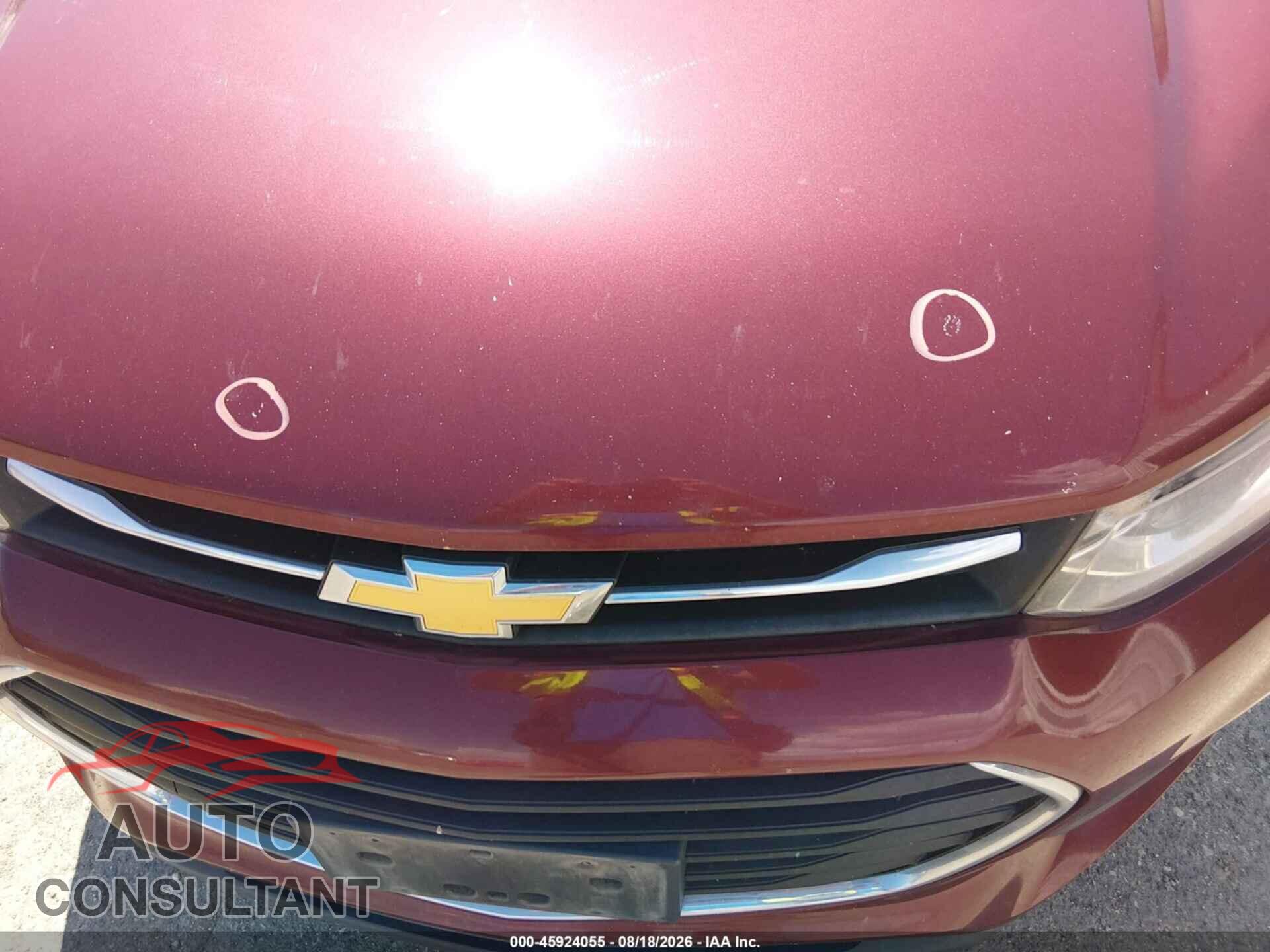 CHEVROLET TRAX 2017 - 3GNCJNSB3HL242258