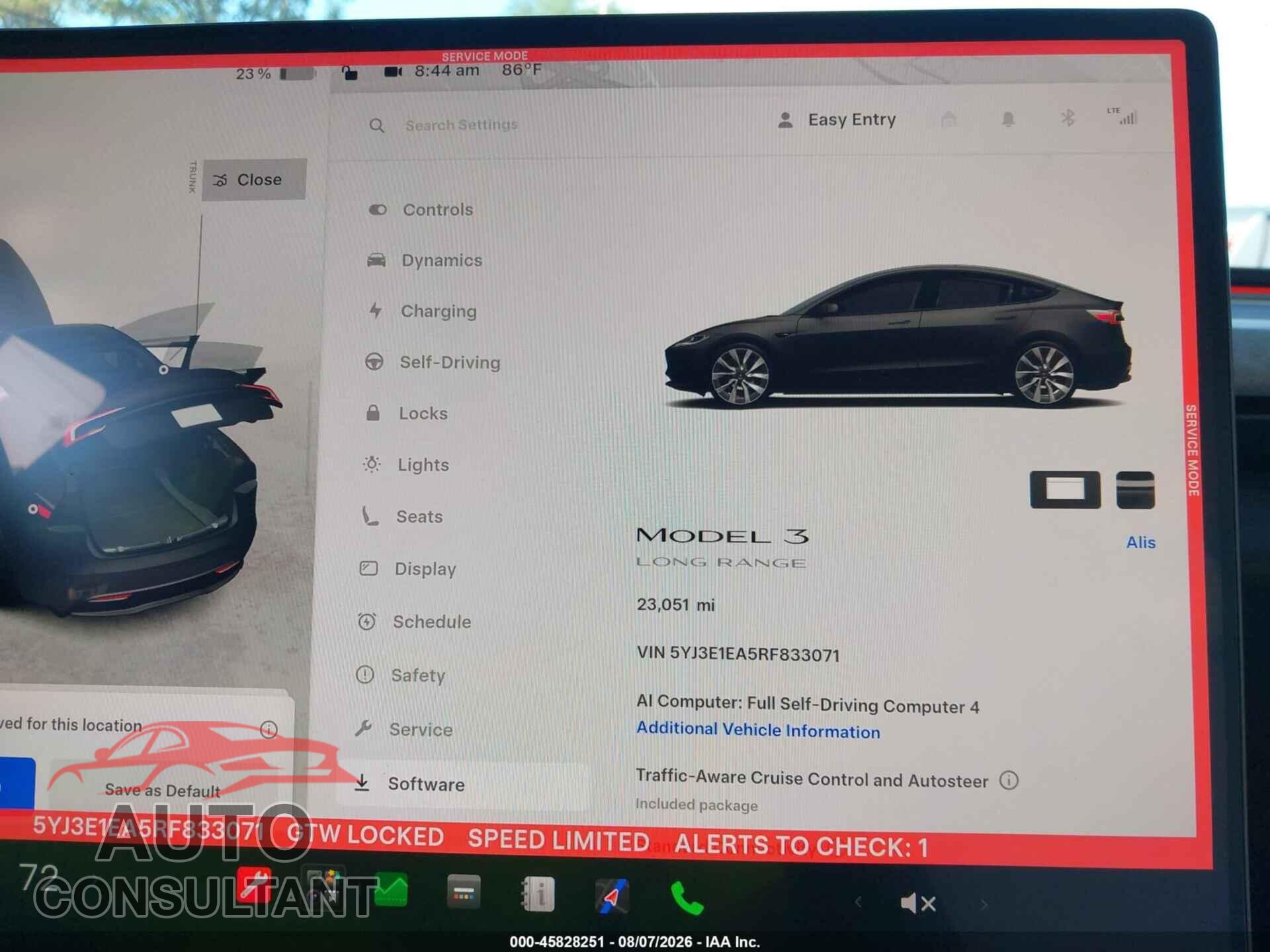 TESLA MODEL 3 2024 - 5YJ3E1EA5RF833071