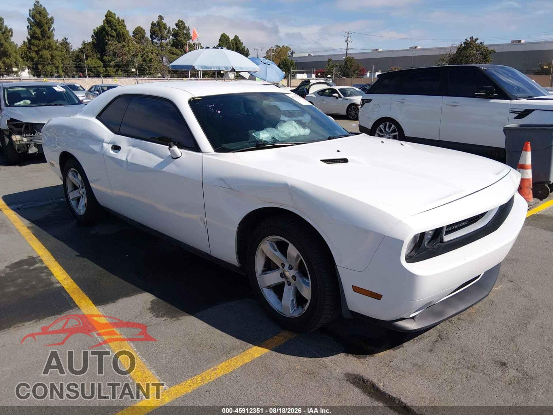 DODGE CHALLENGER 2012 - 2C3CDYAG0CH258745