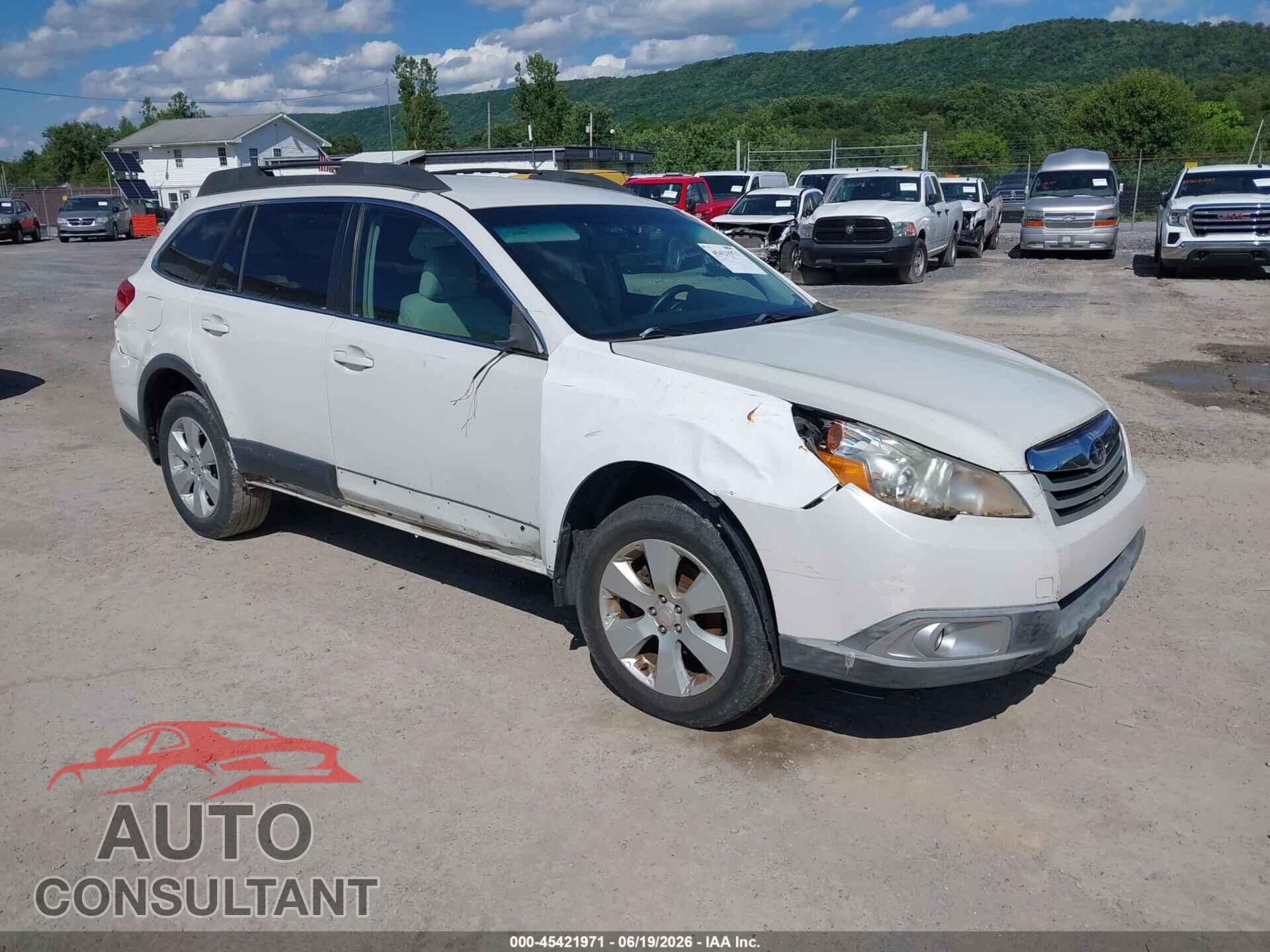 SUBARU OUTBACK 2012 - 4S4BRBCCXC3213696