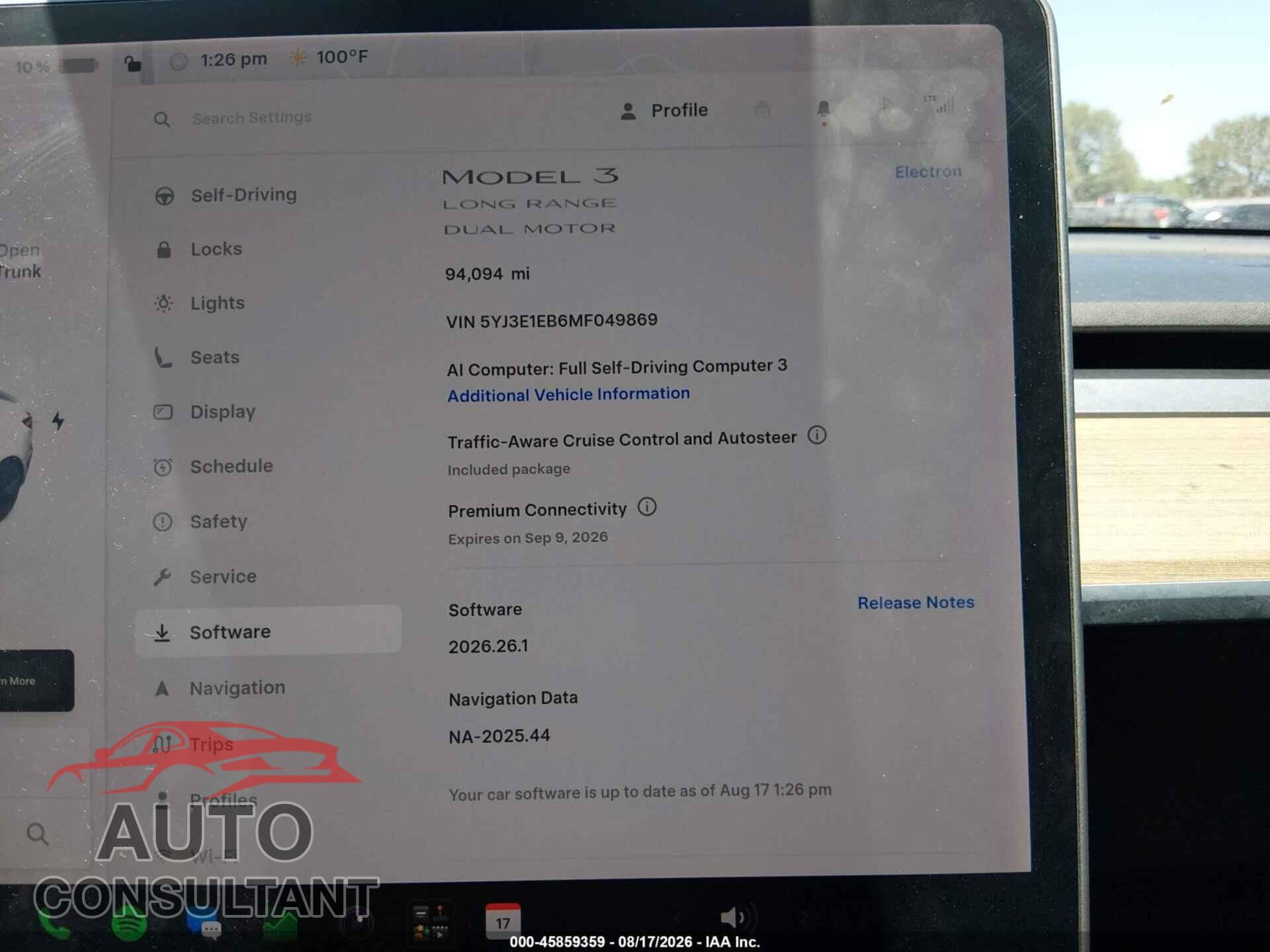 TESLA MODEL 3 2021 - 5YJ3E1EB6MF049869
