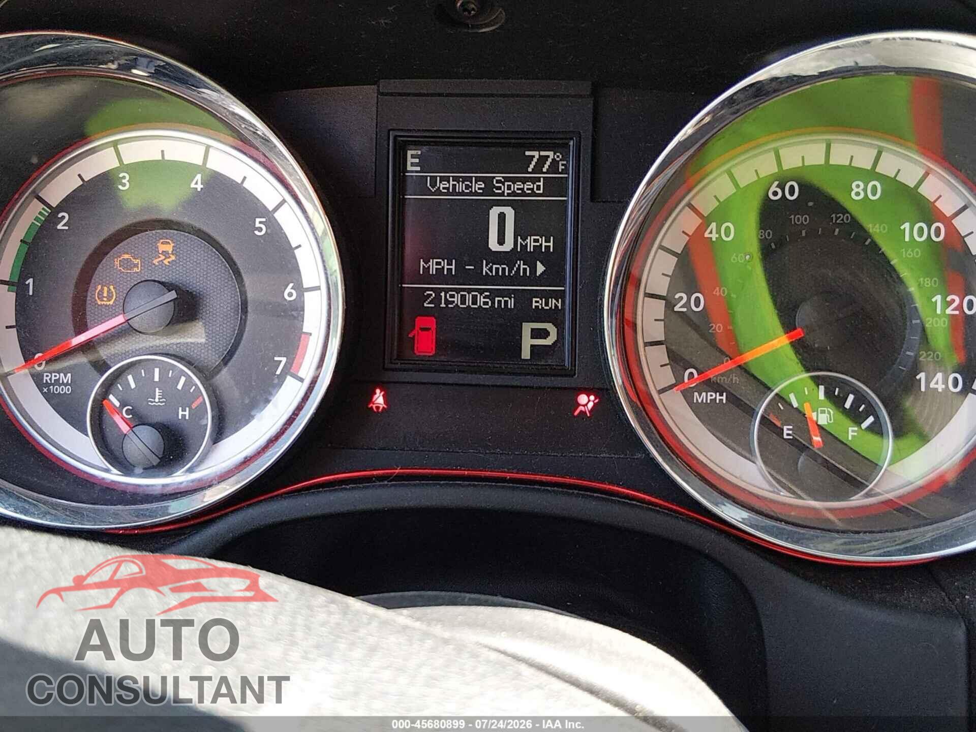DODGE DURANGO 2011 - 1D4RE2GG8BC684792