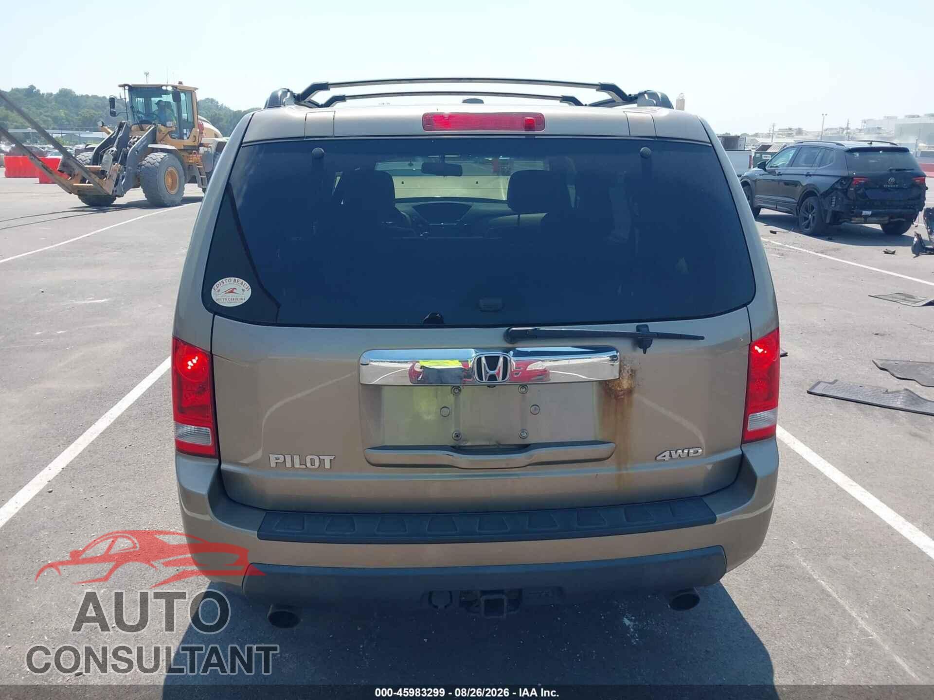 HONDA PILOT 2010 - 5FNYF4H65AB018286