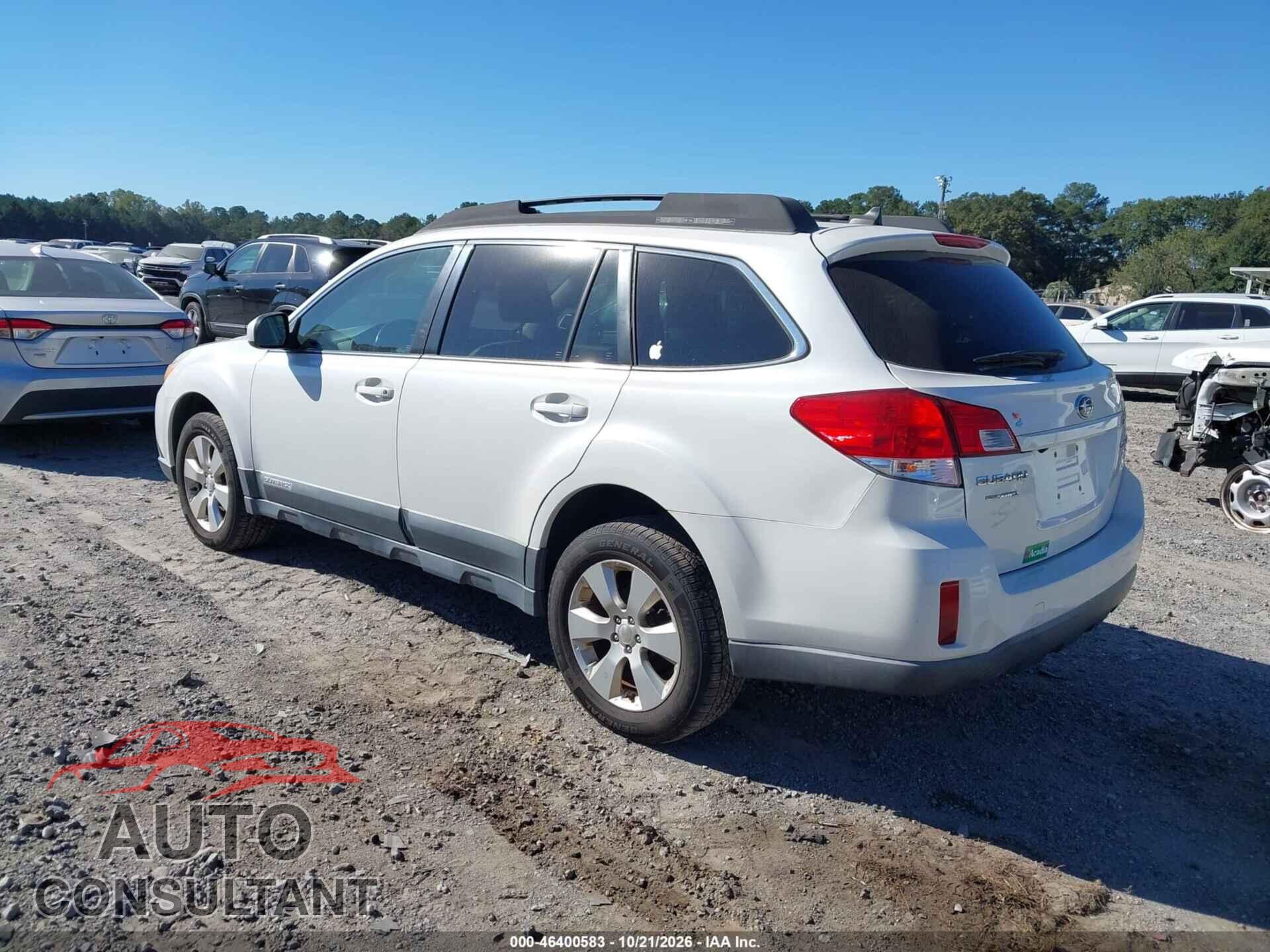 SUBARU OUTBACK 2011 - 4S4BRBKC8B3380736