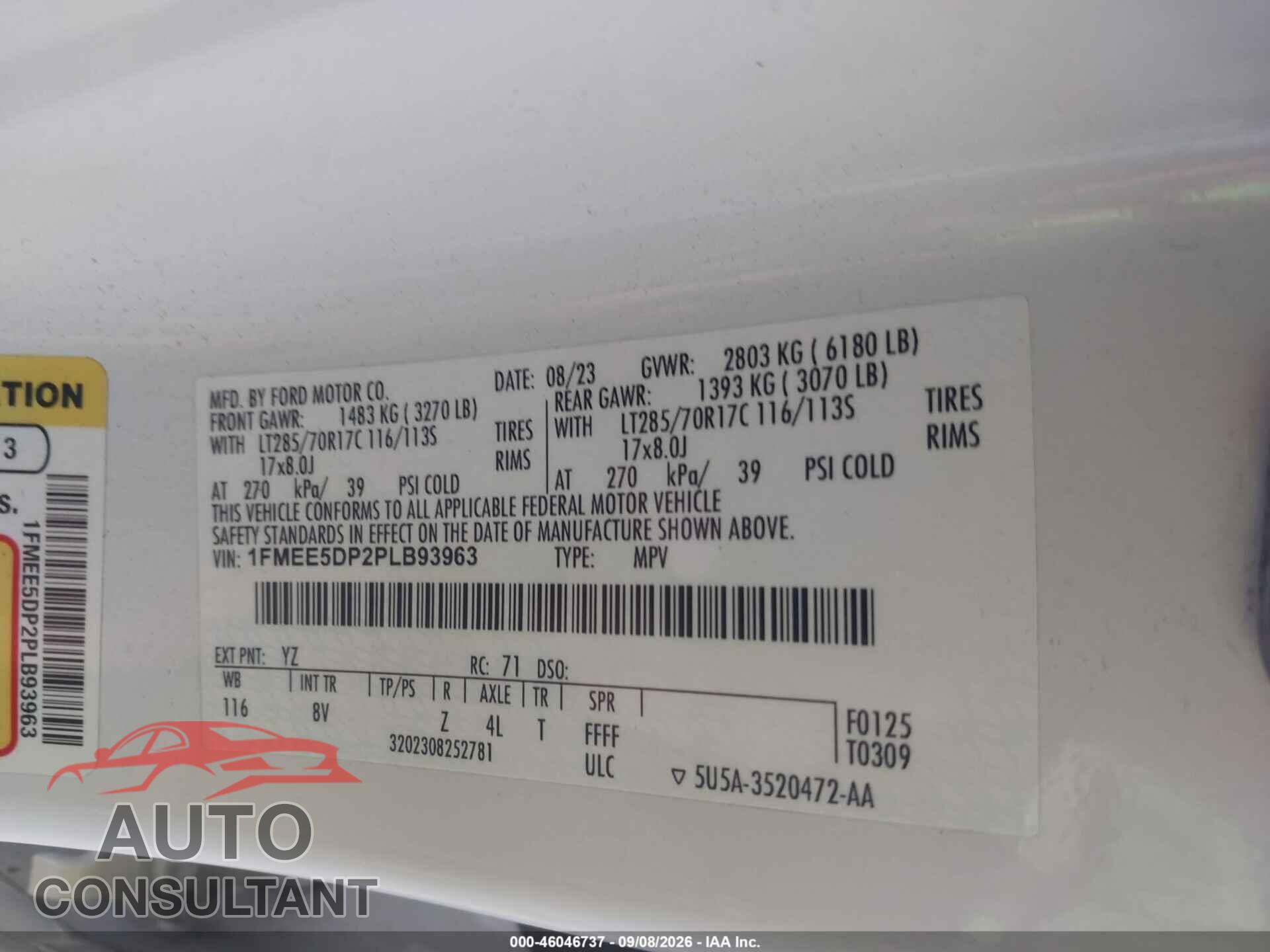 FORD BRONCO 2023 - 1FMEE5DP2PLB93963