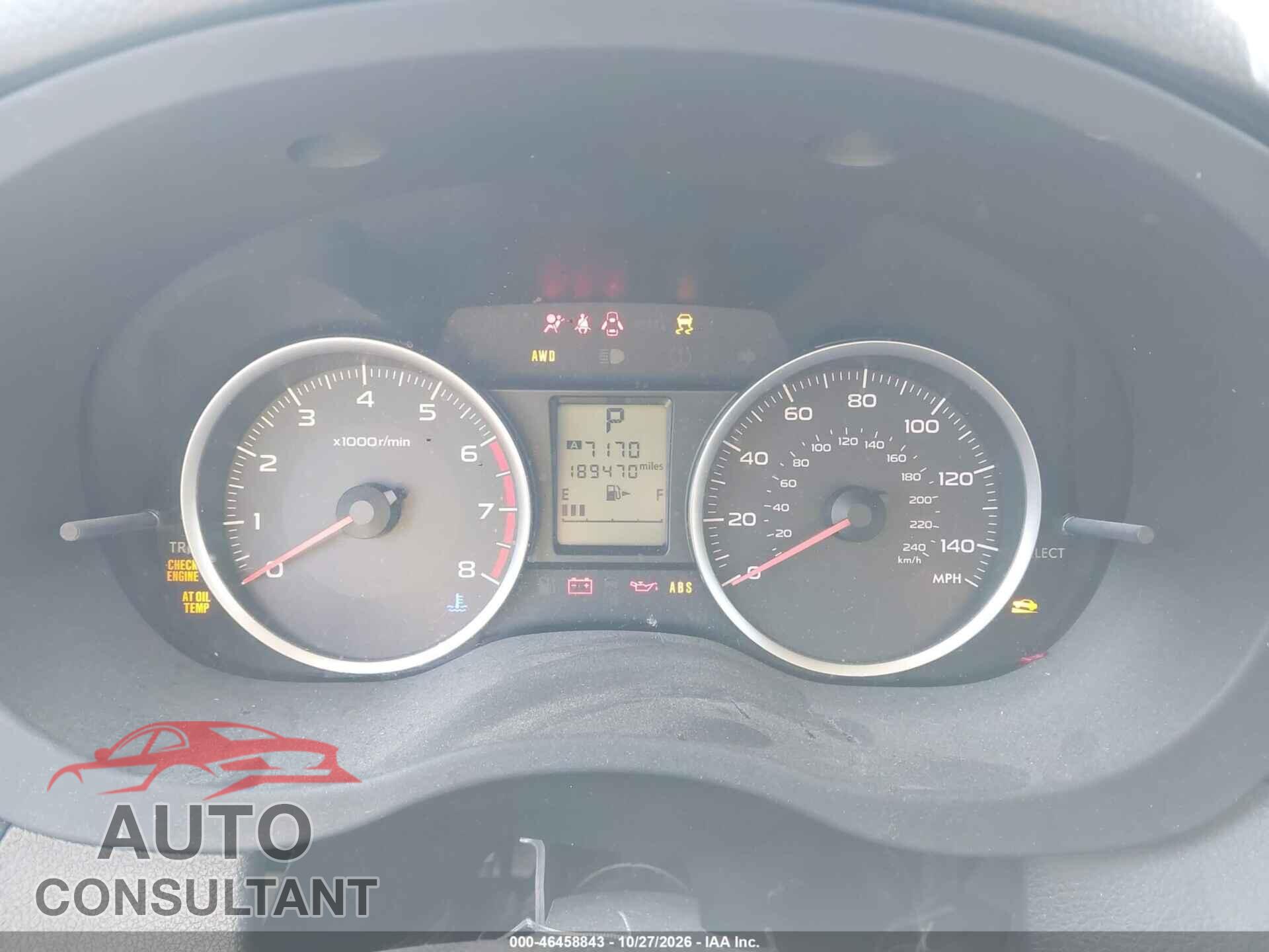 SUBARU FORESTER 2014 - JF2SJAEC9EH425628