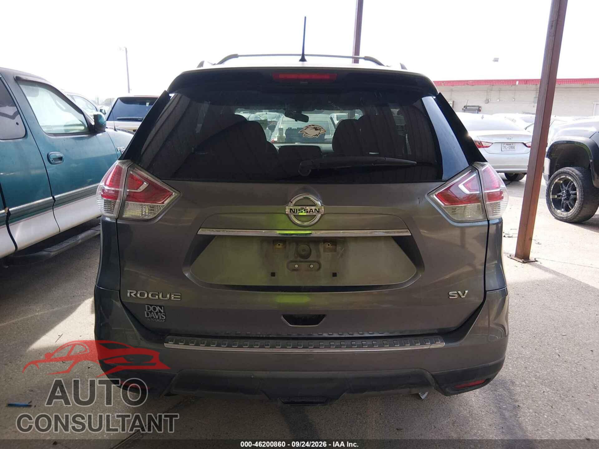 NISSAN ROGUE 2015 - KNMAT2MT6FP553909