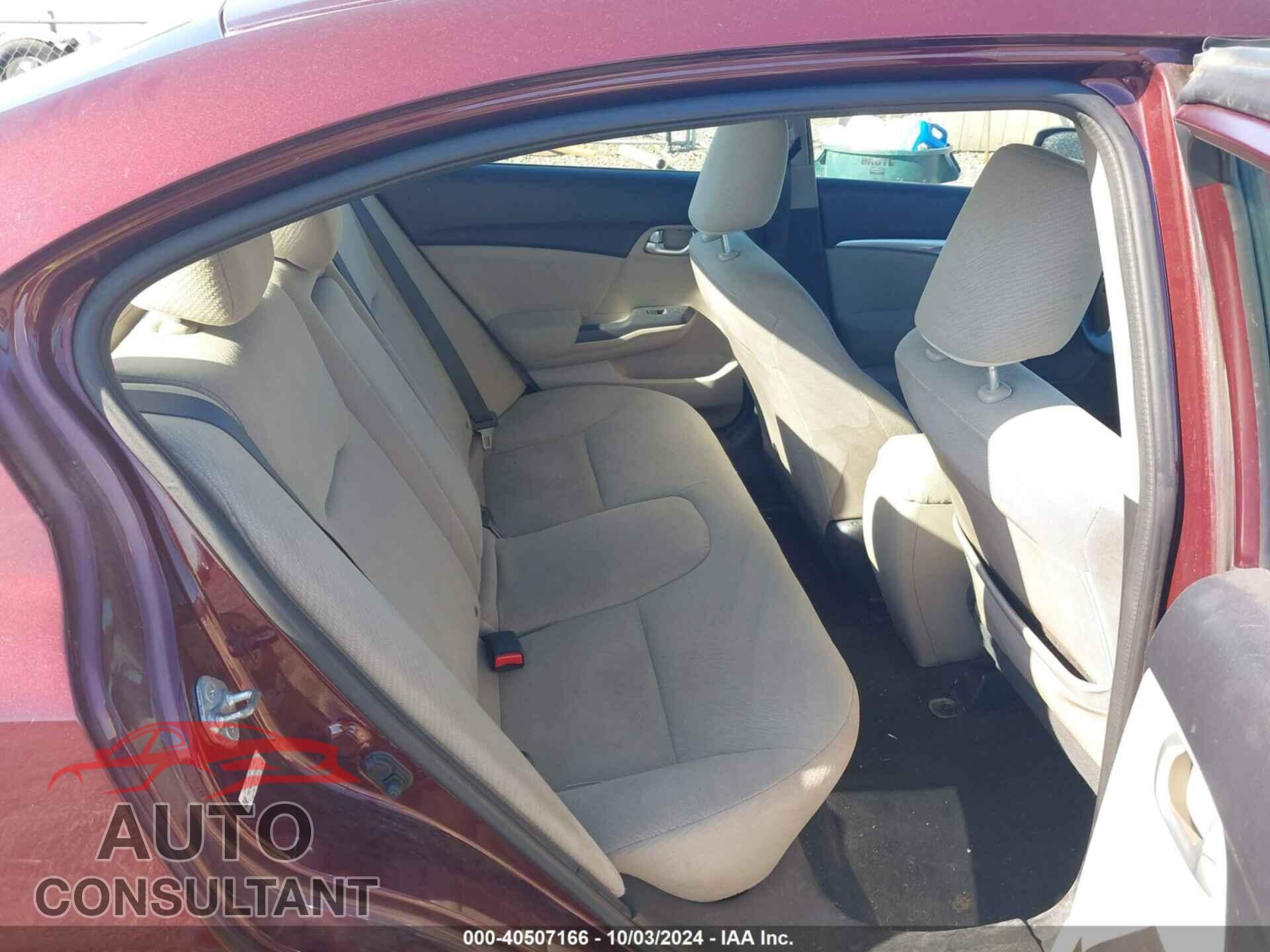HONDA CIVIC 2013 - 19XFB2F82DE225322