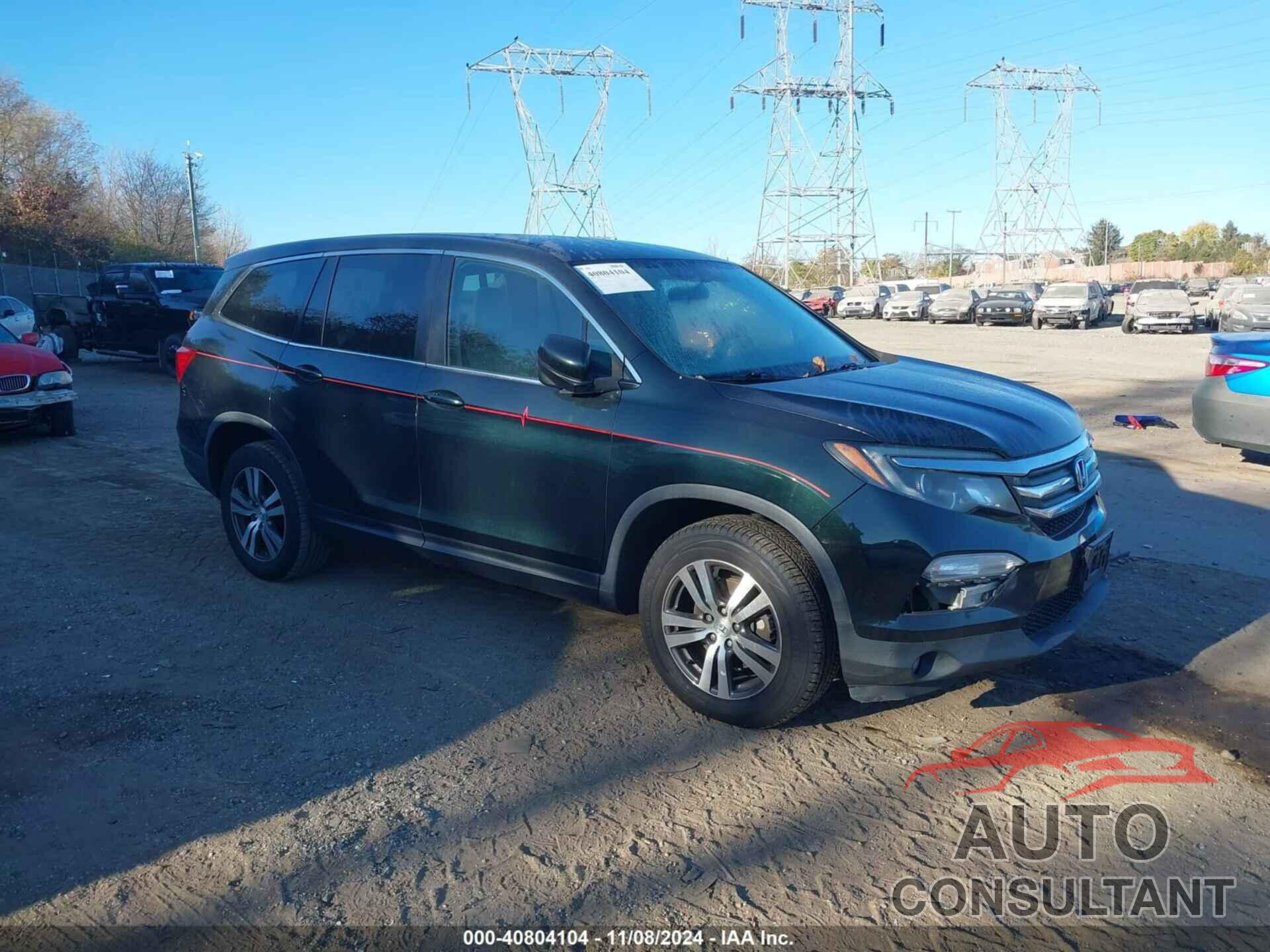 HONDA PILOT 2017 - 5FNYF6H34HB067992