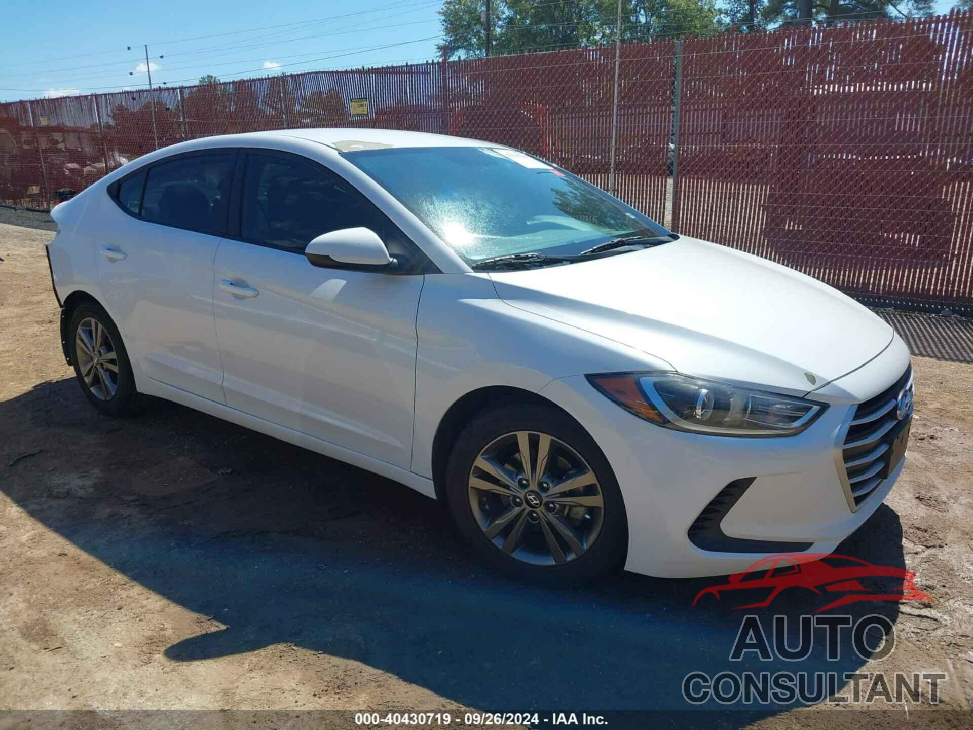 HYUNDAI ELANTRA 2018 - 5NPD84LF0JH338388