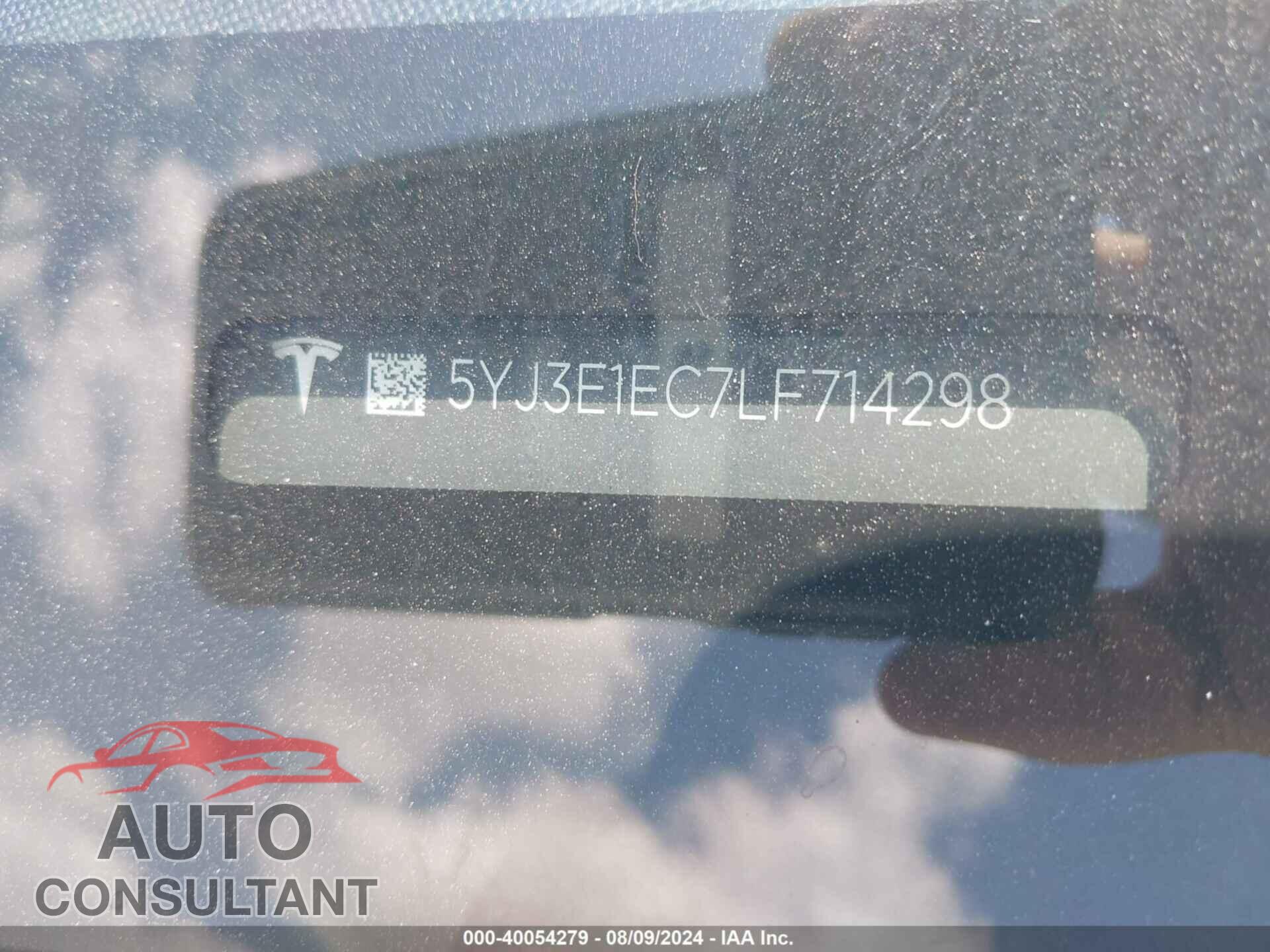 TESLA MODEL 3 2020 - 5YJ3E1EC7LF714298