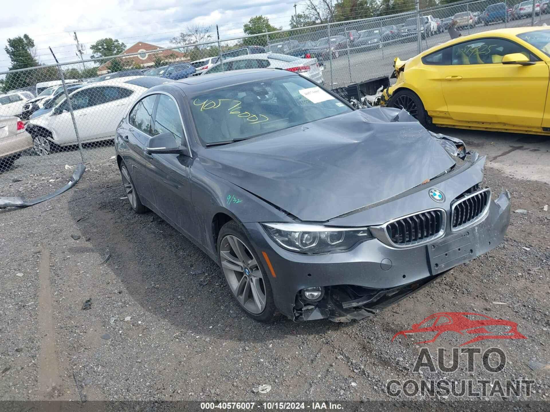 BMW 430I GRAN COUPE 2019 - WBA4J3C5XKBL09065