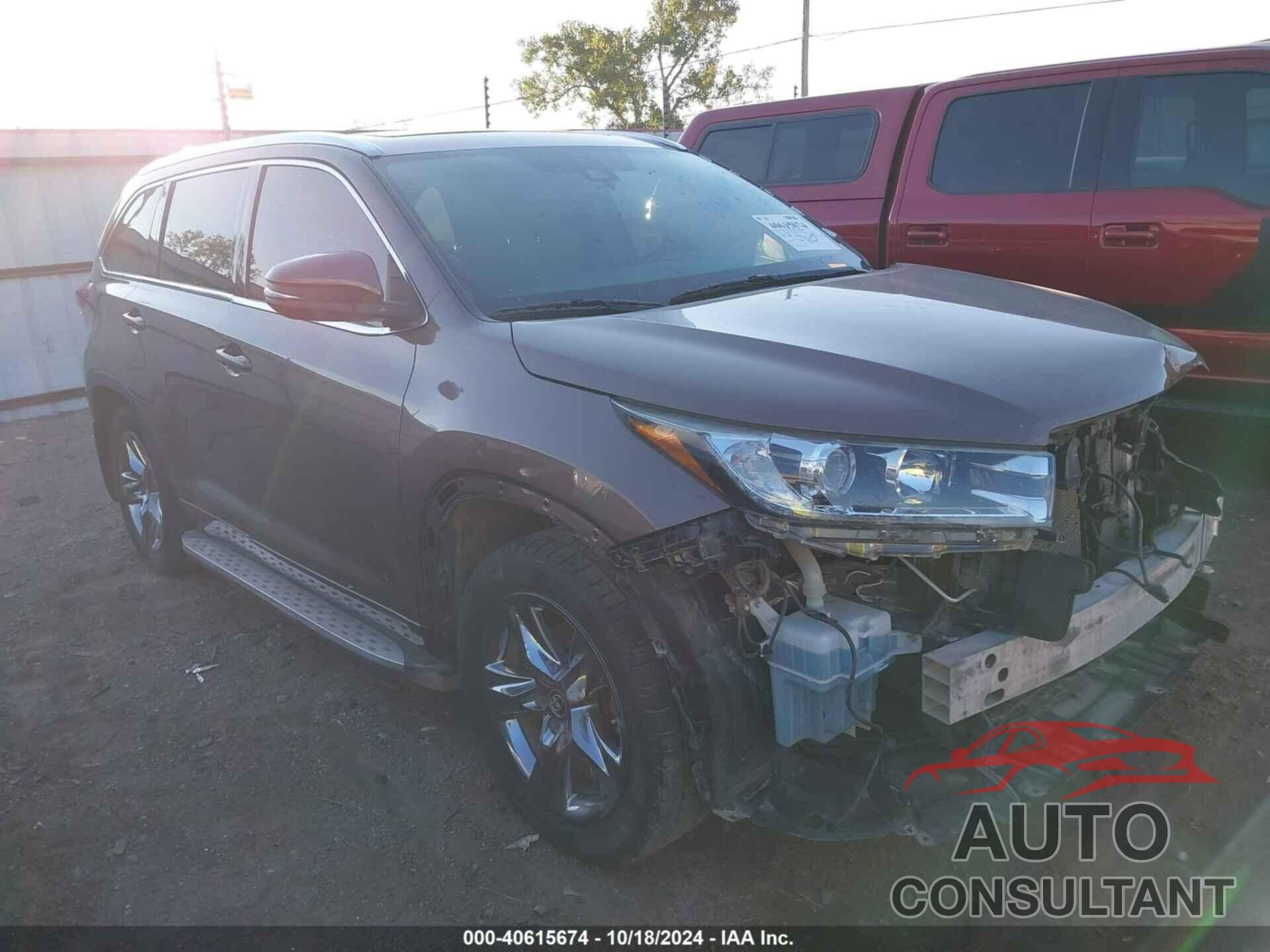 TOYOTA HIGHLANDER 2019 - 5TDDZRFH2KS953026