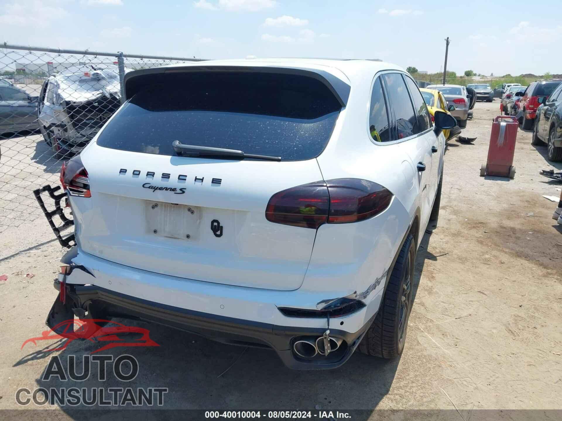 PORSCHE CAYENNE 2016 - WP1AB2A21GLA92253