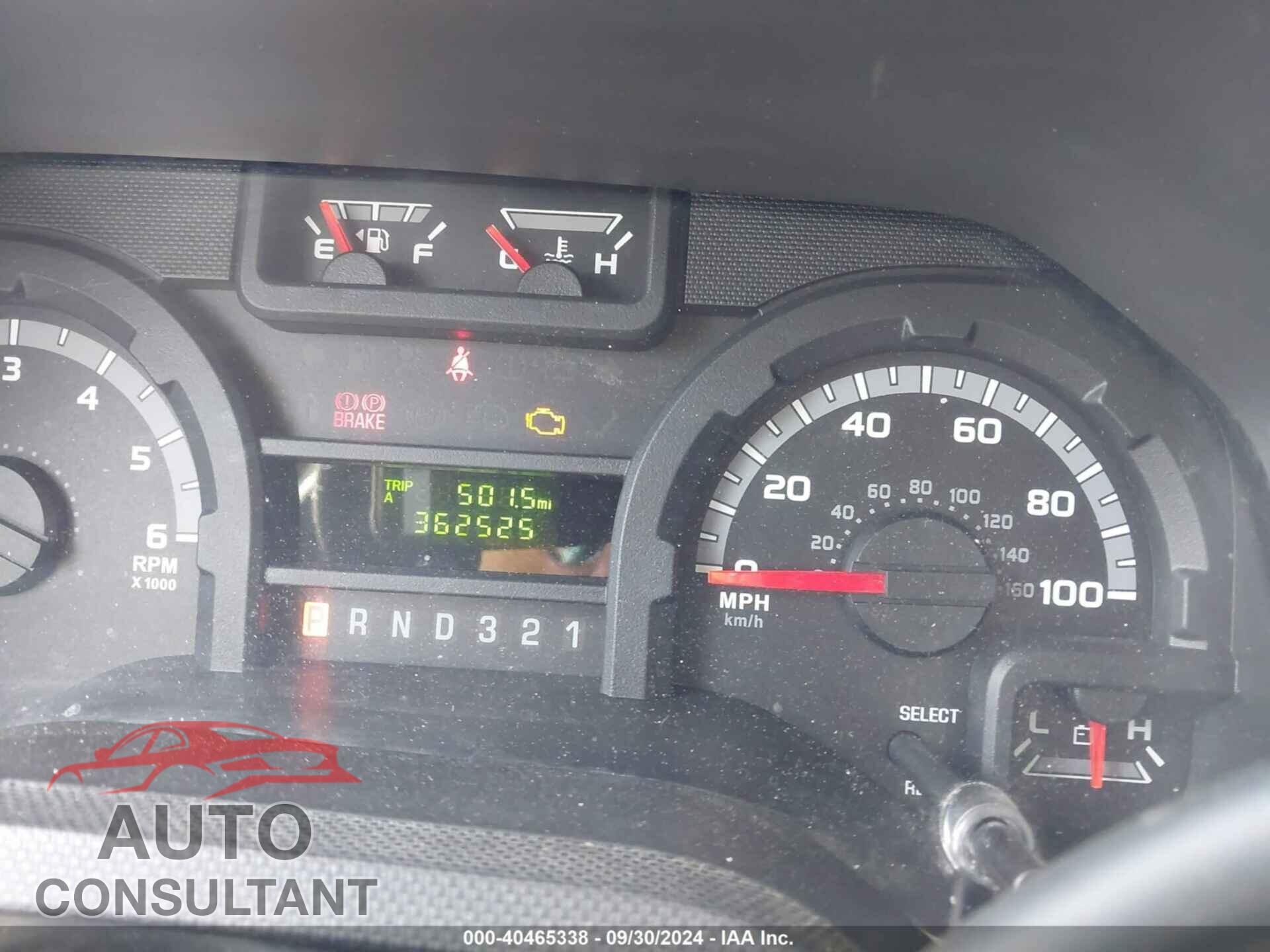 FORD E-350 CUTAWAY 2012 - 1FDWE3FL9CDB30558